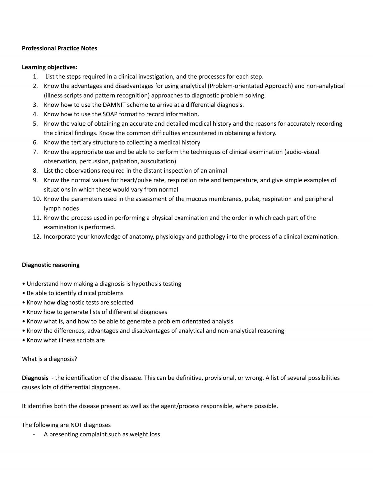 Professional Practice Full Notes - Page 1