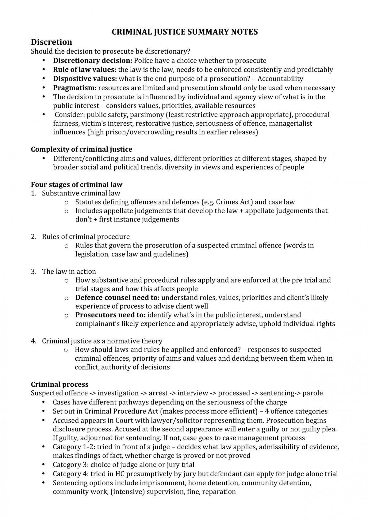 LAWS417 Summary Notes  - Page 1