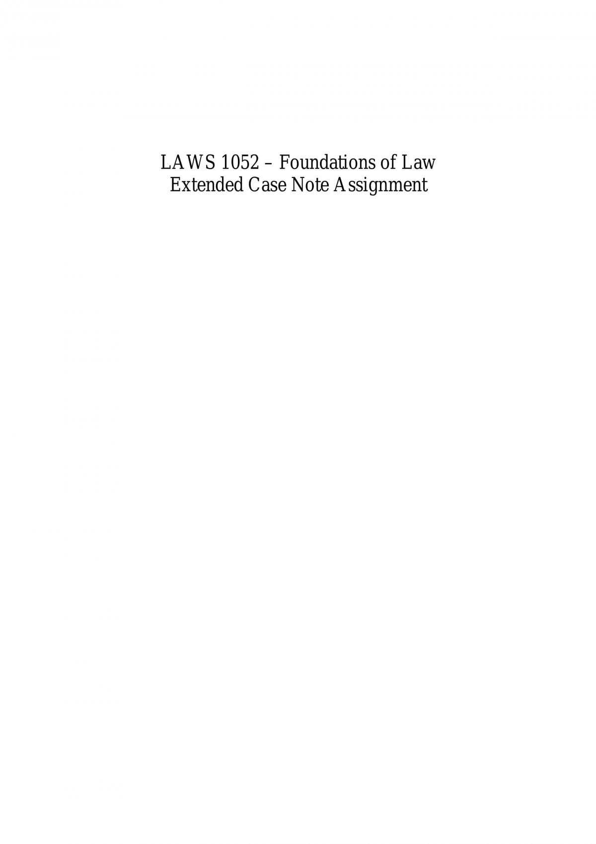 Case Note - Page 1