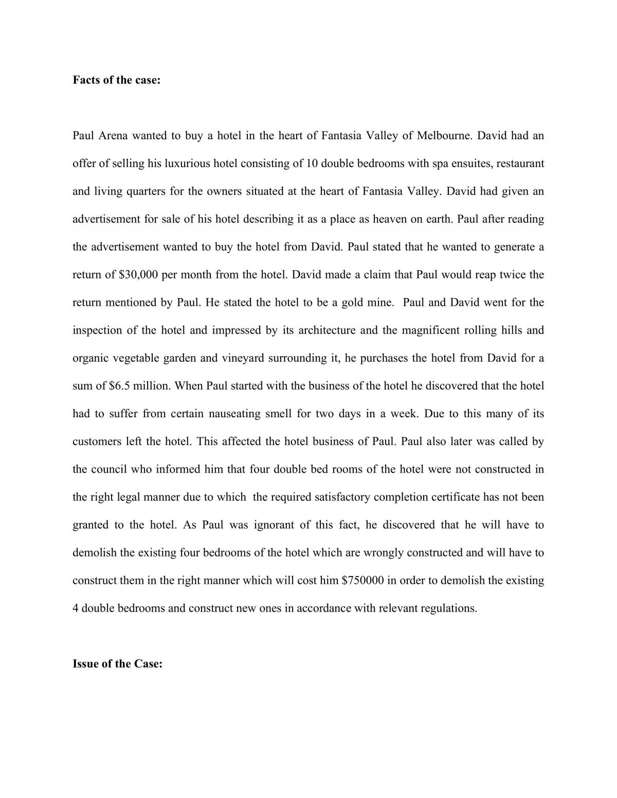 Contract Law Assignment - Page 1