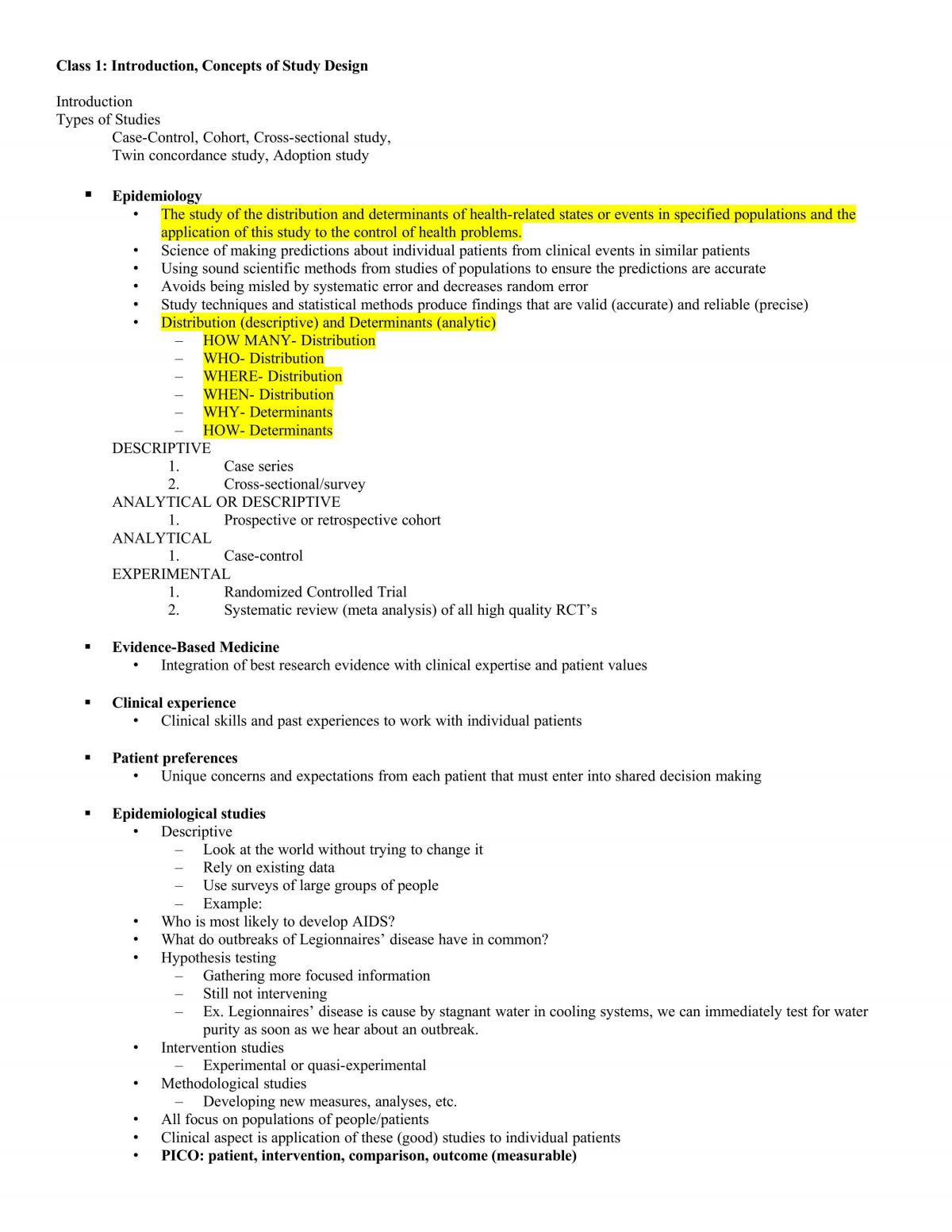 Epidemiology - Page 1