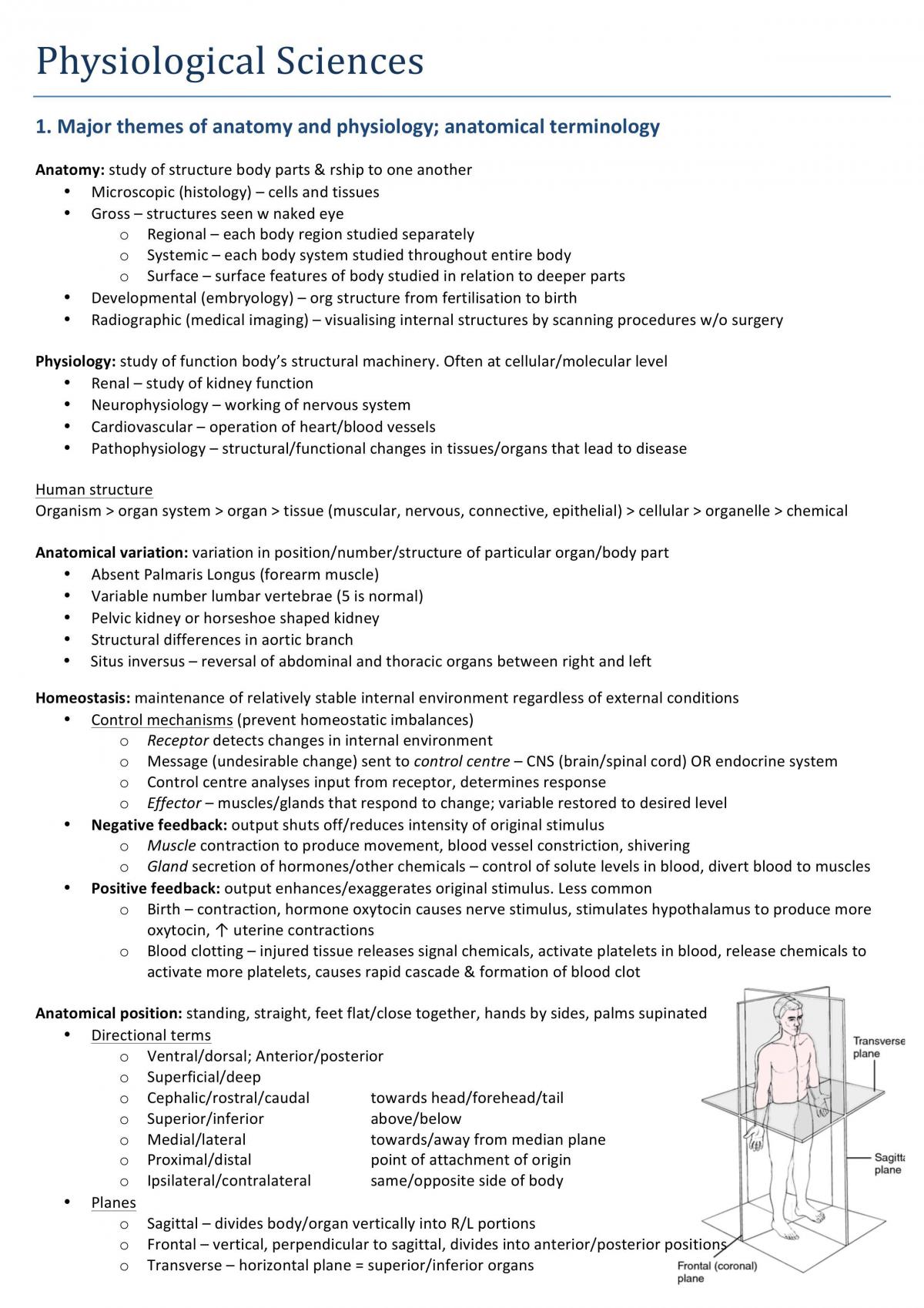 BMS129 study notes - Page 1