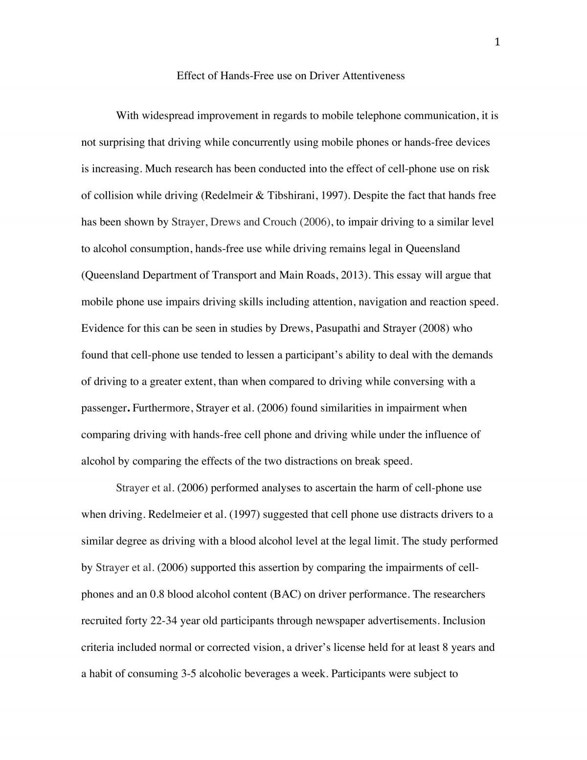 Final Research Article for PSYC1020 - Page 1