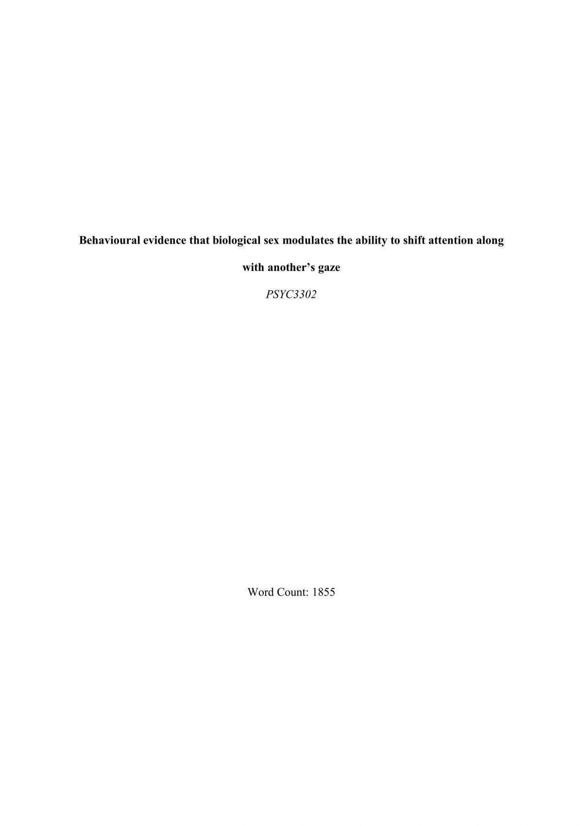 Psyc3302 Report - Page 1