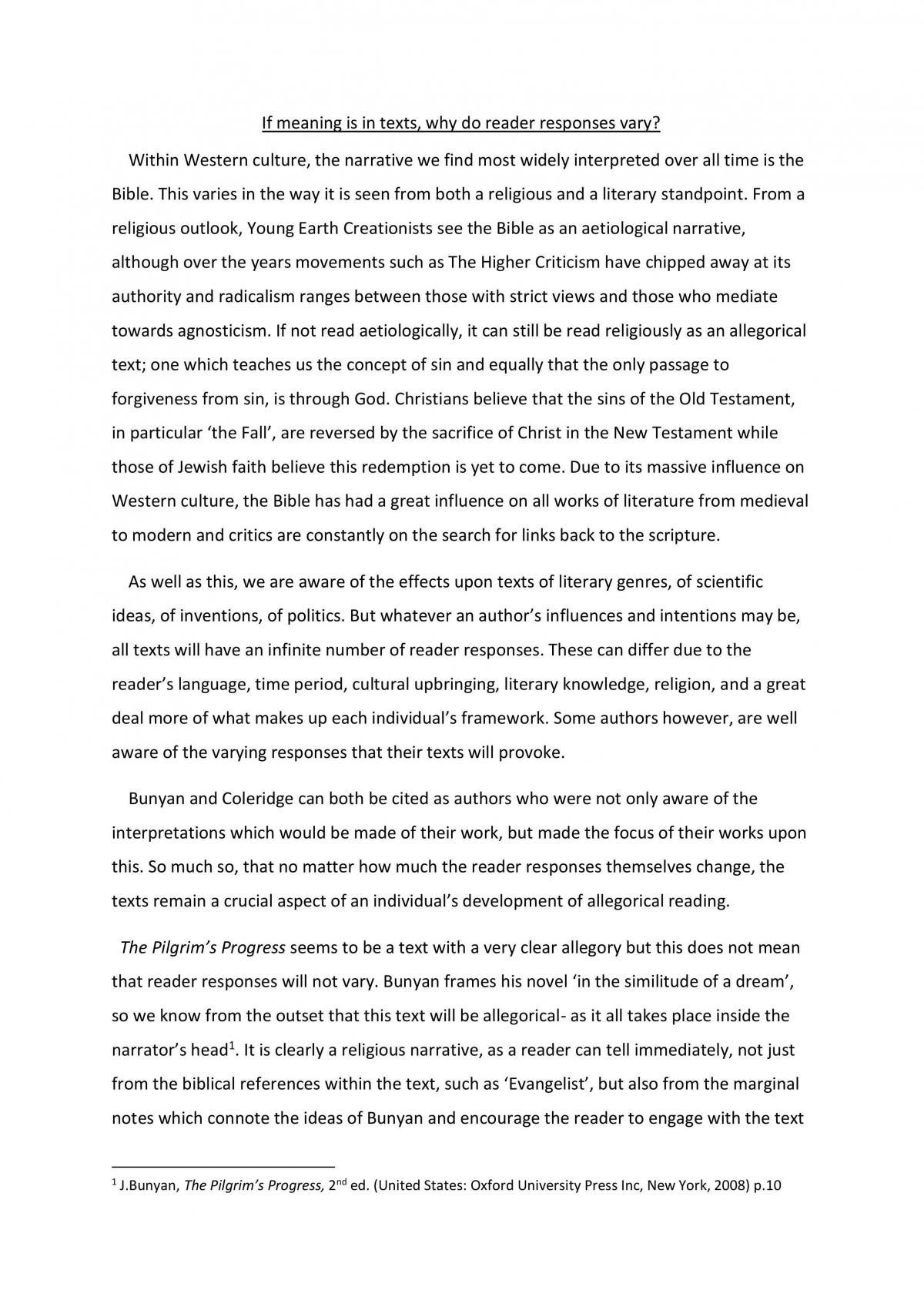If meaning is in texts, why do reader responses vary? - Page 1