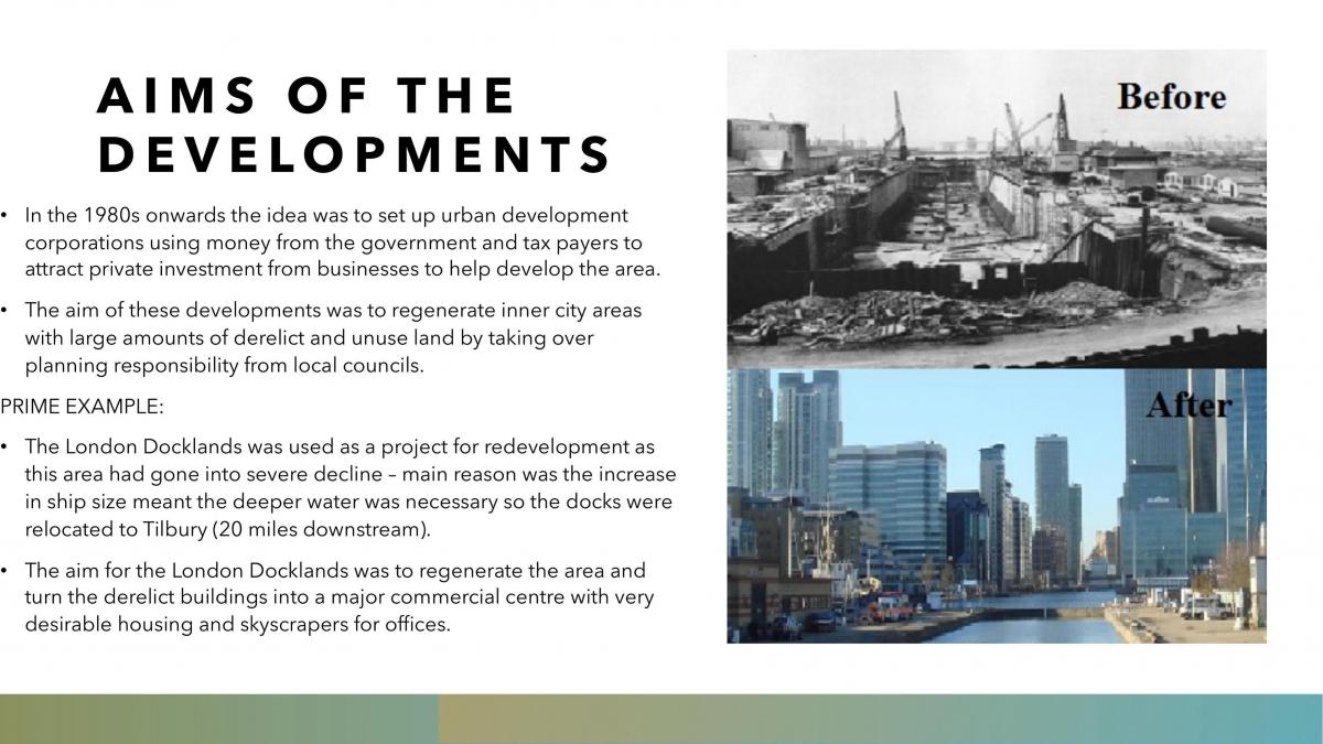 Powerpoint on Urban Development Corporations in the 1980s - Page 2