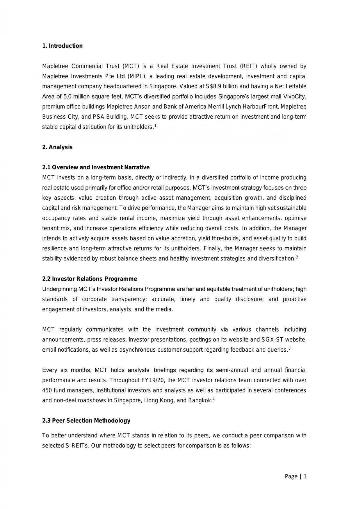 COMM360 individual assignment - Page 1
