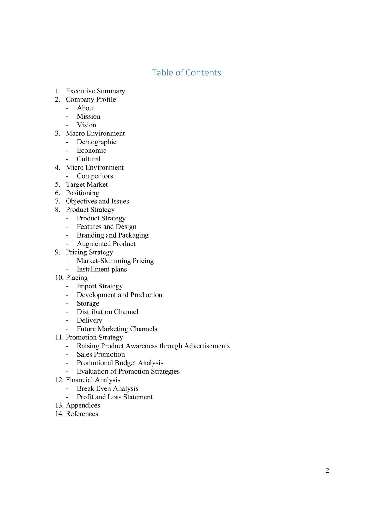 AB1501 Marketing Plan - Page 1