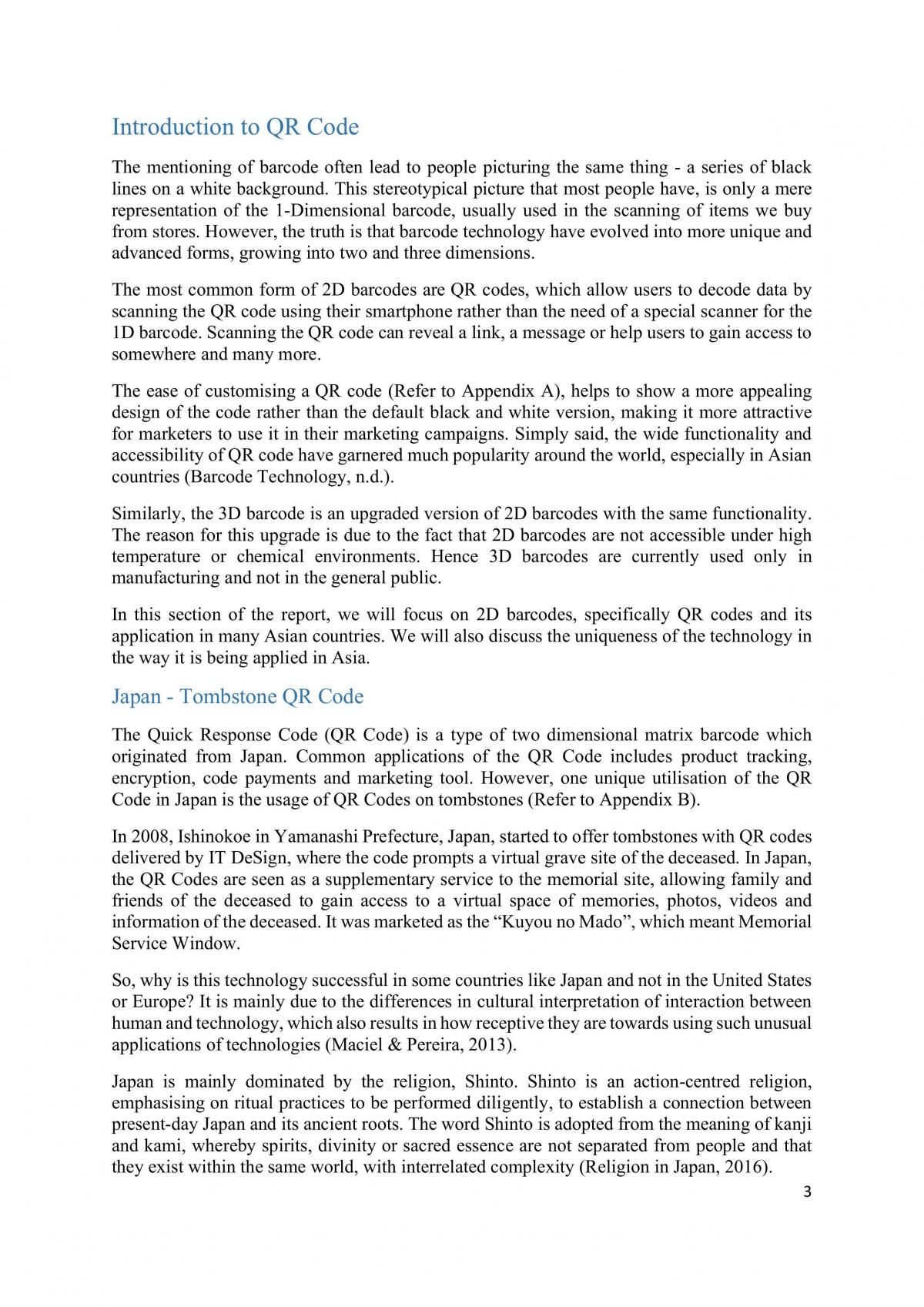 AB1401 IT Report - QR codes and AR - Page 1