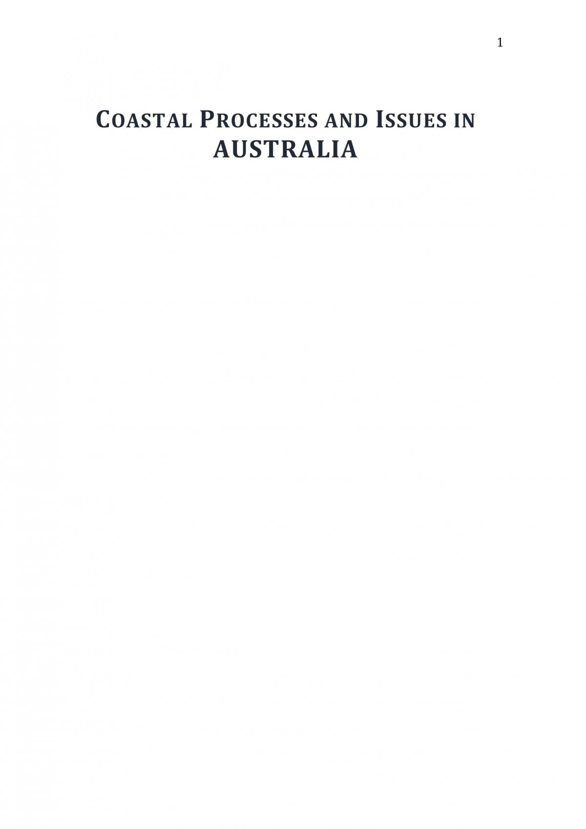 Geography Coasts Report - Page 1