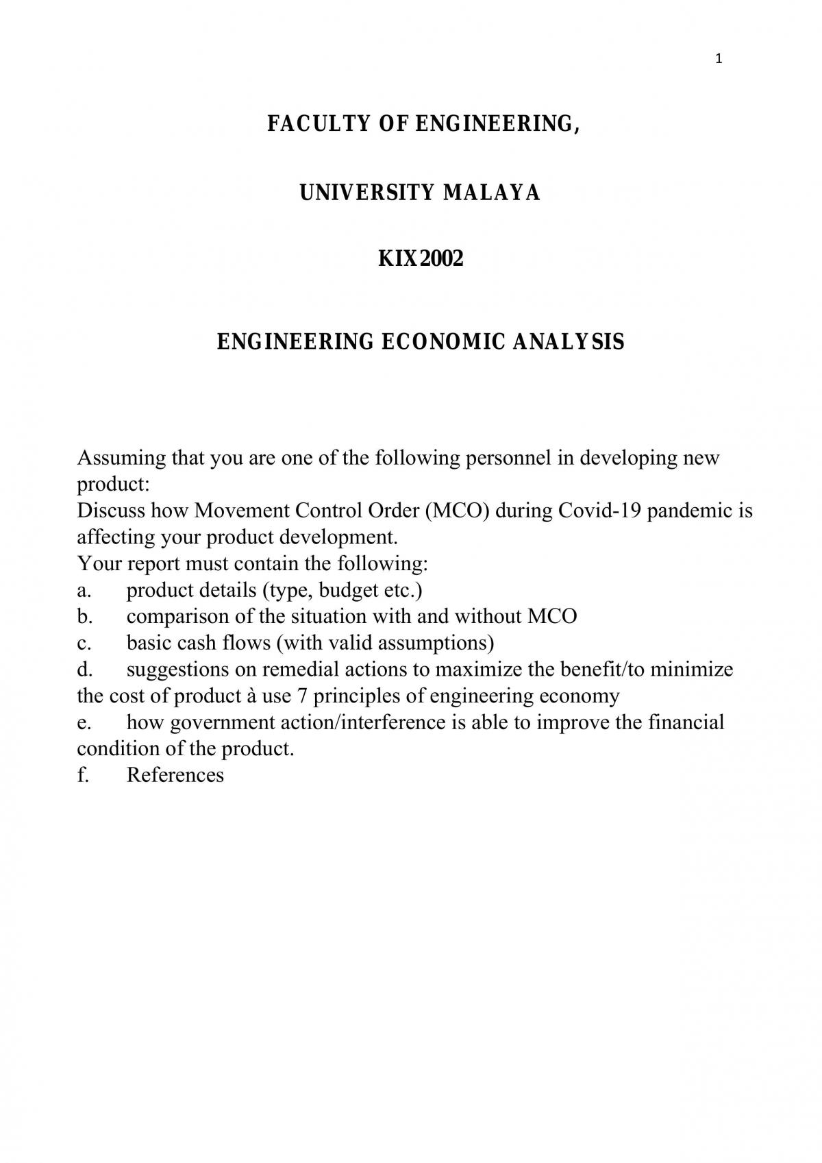 Engineering Product Development: E-Bike - Page 1
