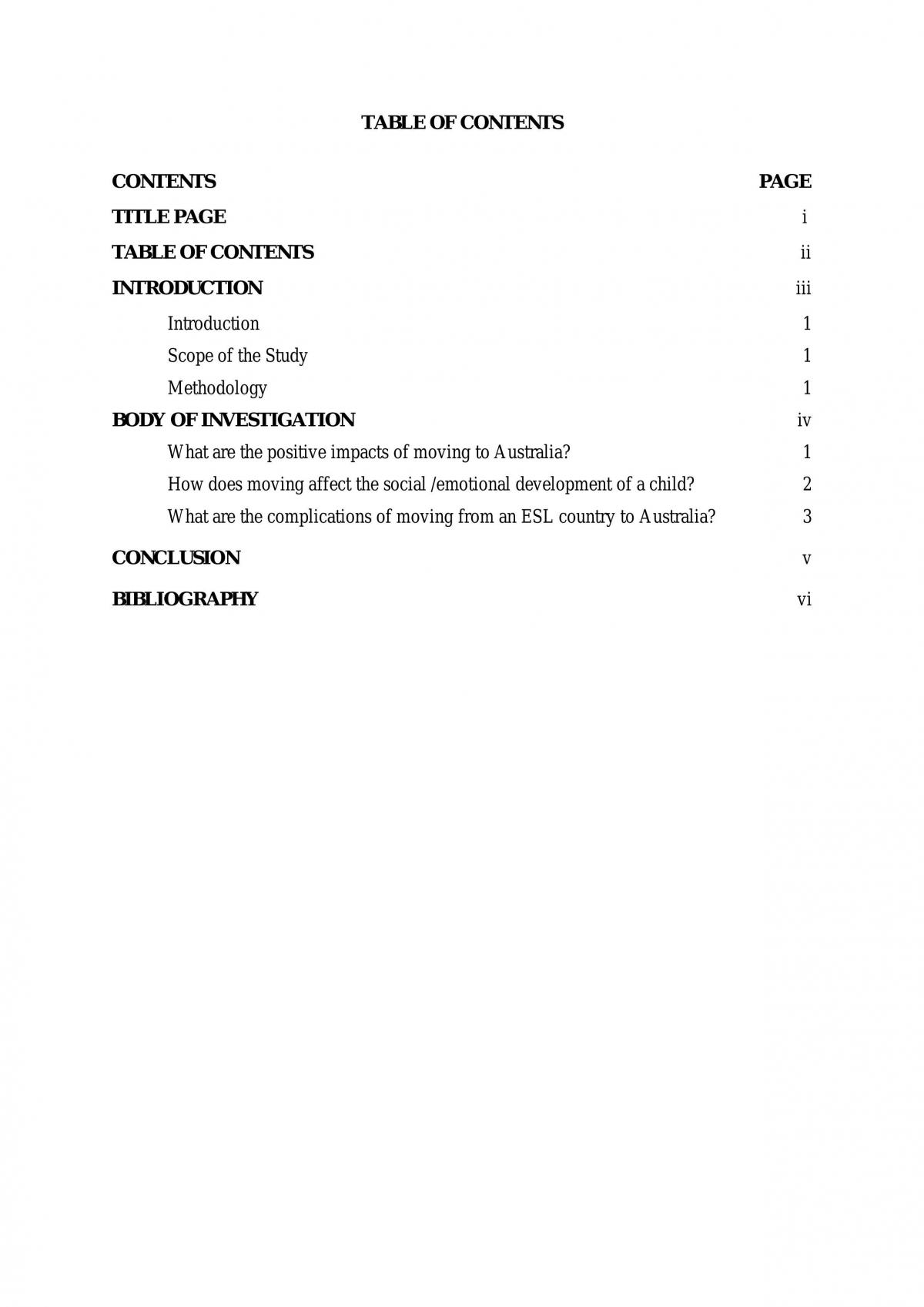 How Migrating to Australia Affects the Development of Young Children - Page 1