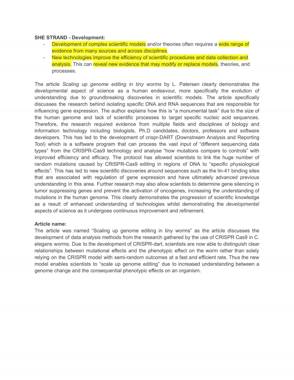 SHE SAT Notes - A+ Standard - Page 1