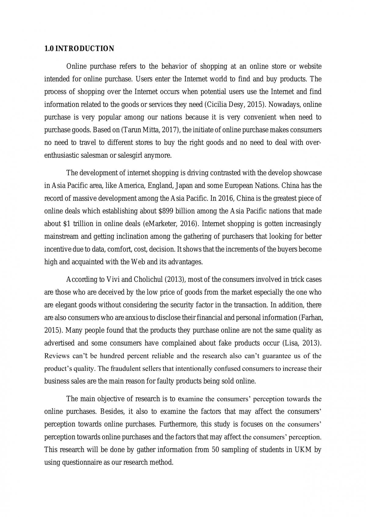 Consumers’ Perception Towards Online Purchases - Page 1
