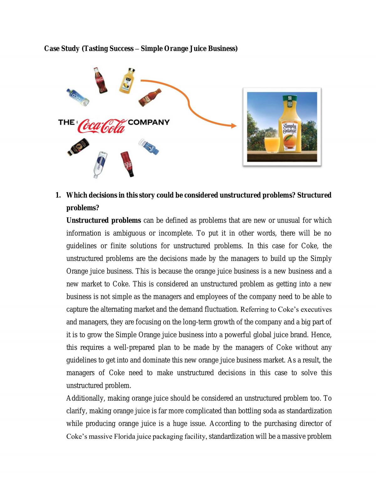 Case Study: Tasting Success - Page 1