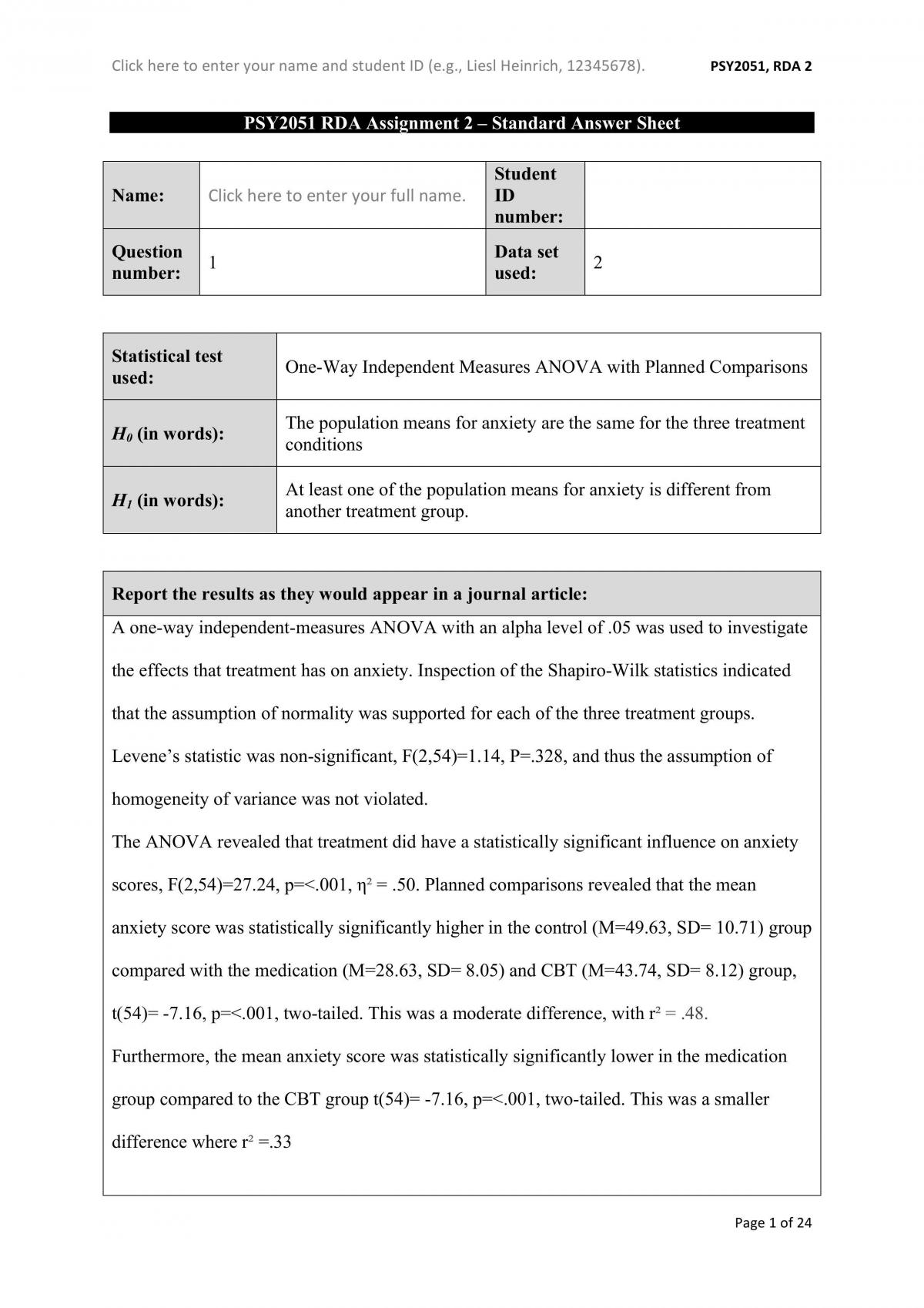 RDA 2- research design assignment  - Page 1