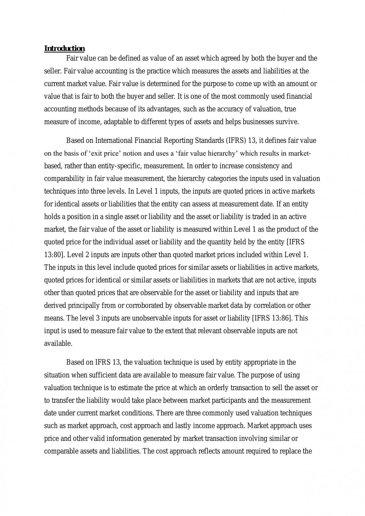 Accounting Theory Assignment - Page 1
