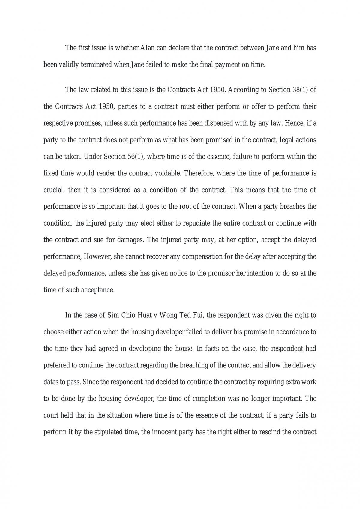 Business Law Assignment - Page 1