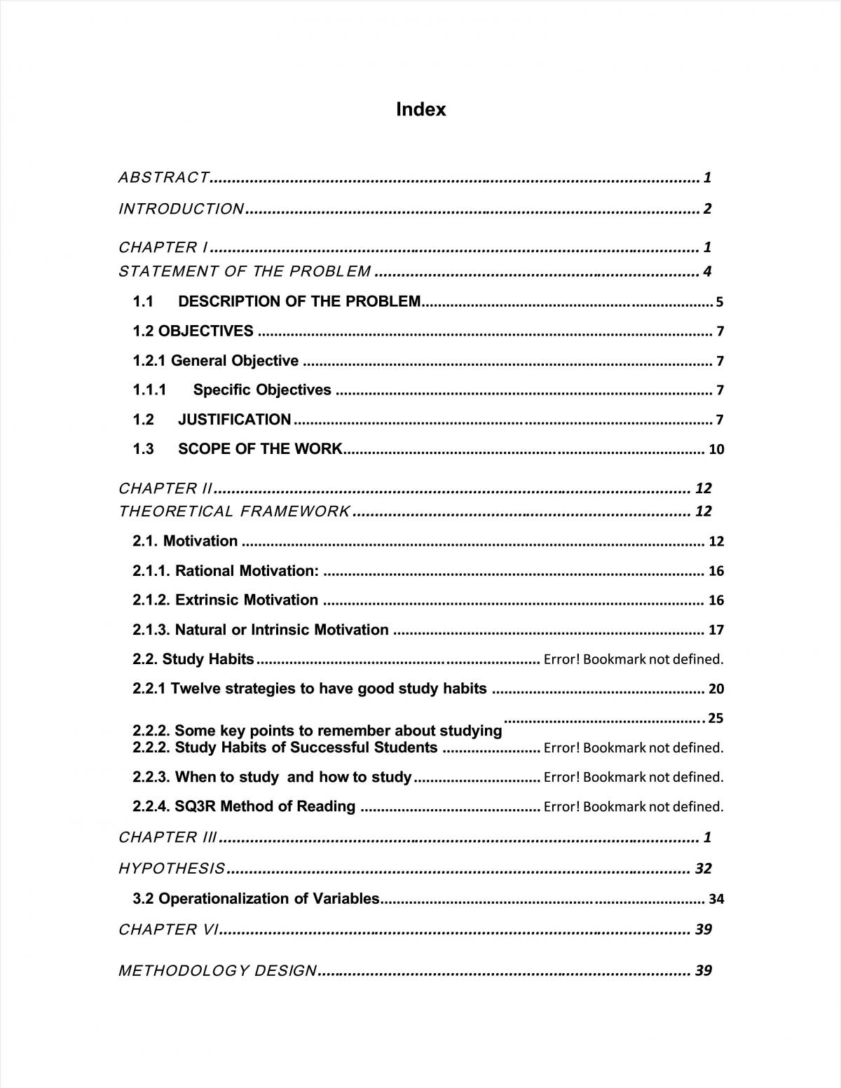 Study habits and motivation assignment - Page 1