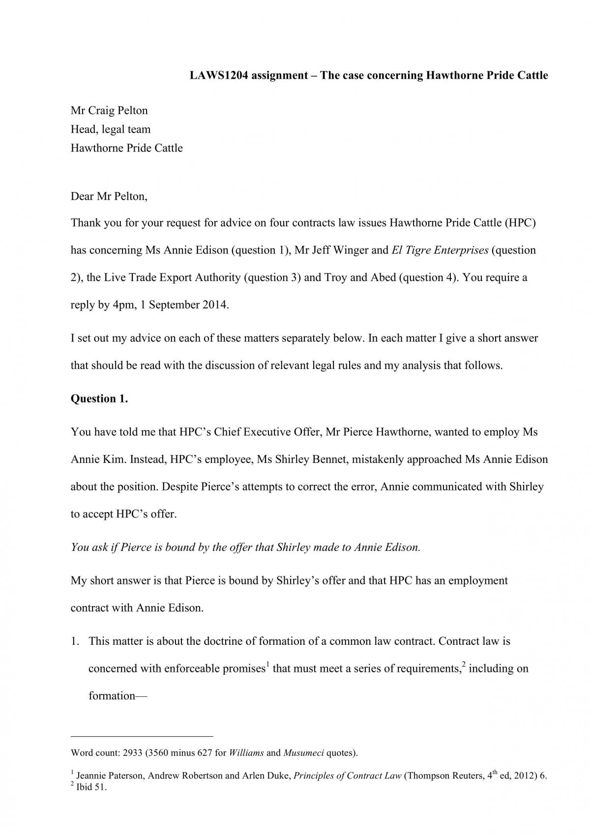 Contracts mid semester assignment - Page 1