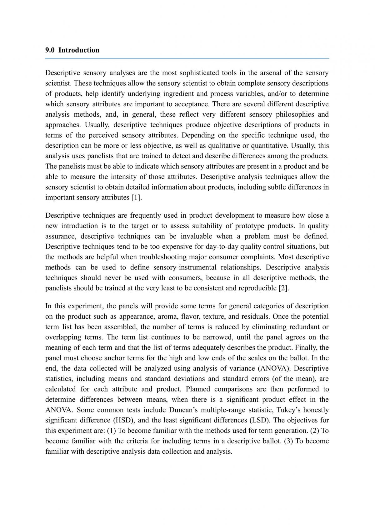 Descriptive Analysis - Page 1