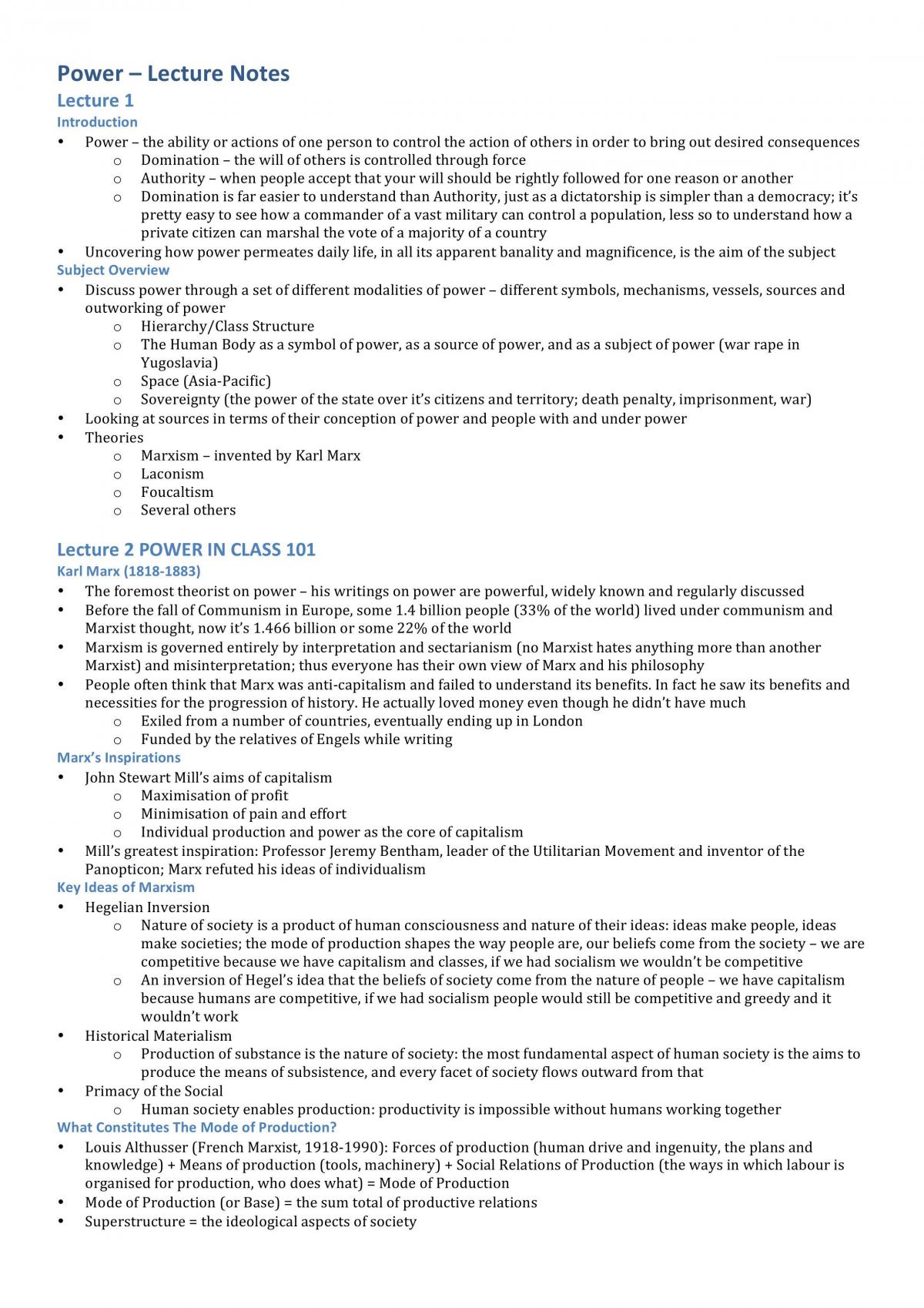 MULT10018 Full Study Notes - Page 1