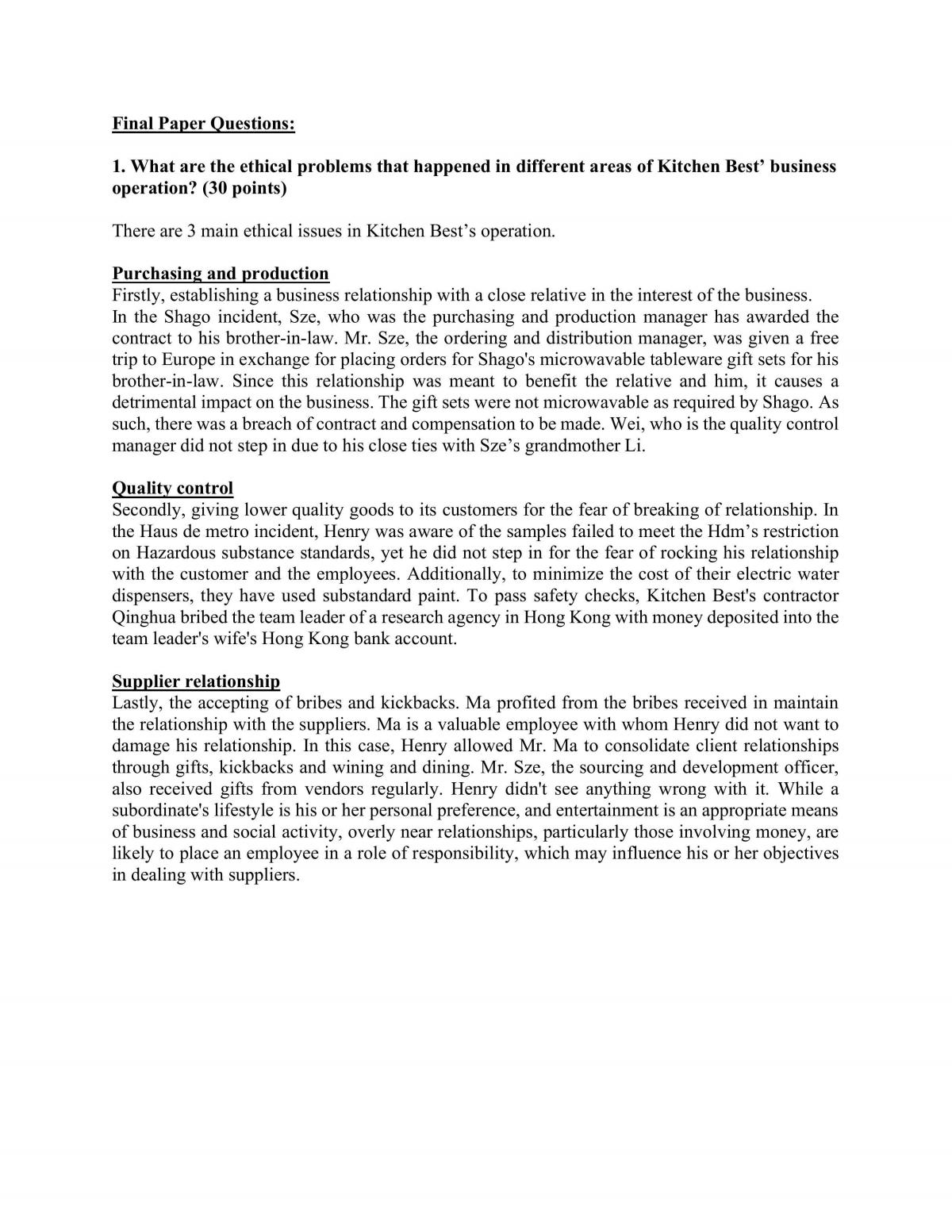 Ethical Reasoning Individual assignment - Page 1