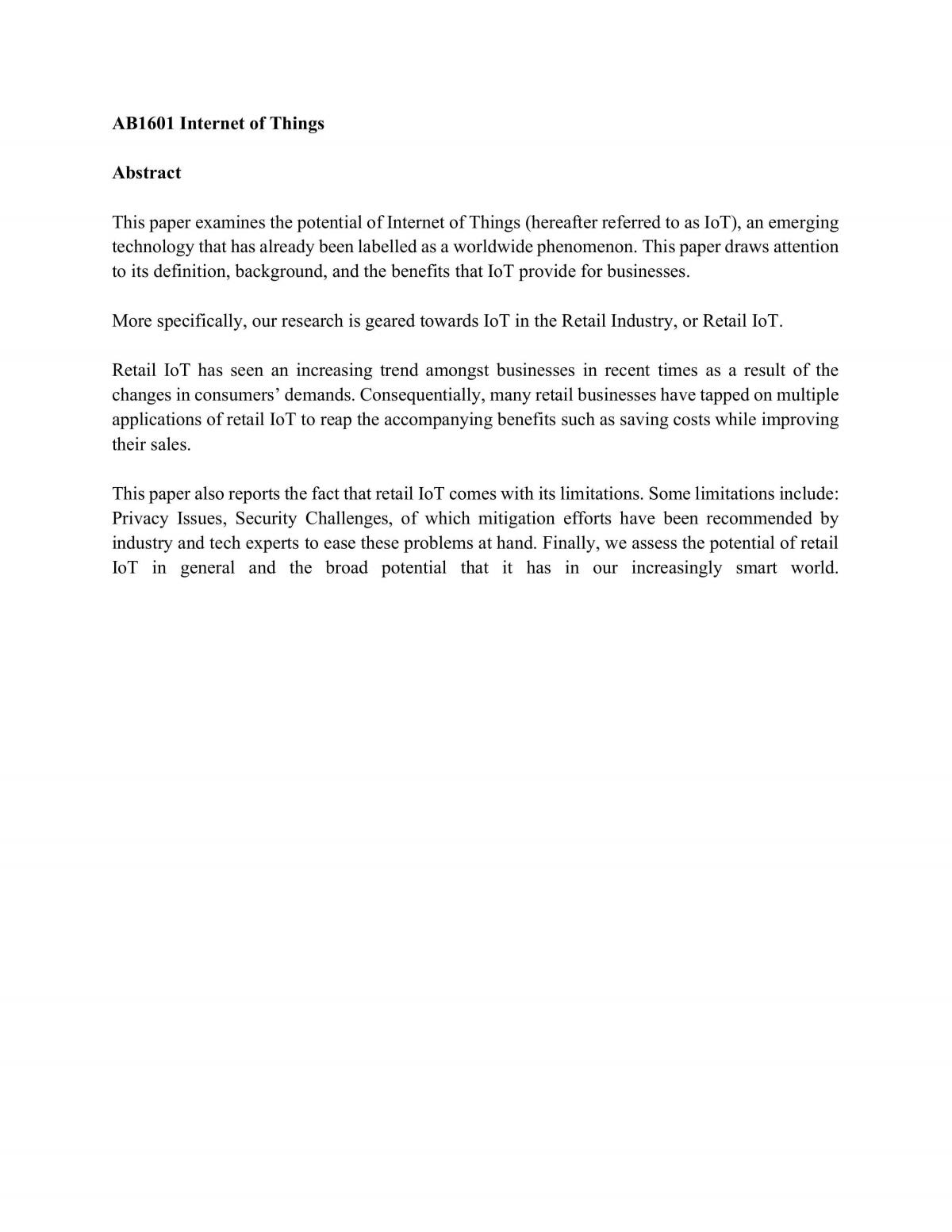 Information Technology - IoT - Page 1