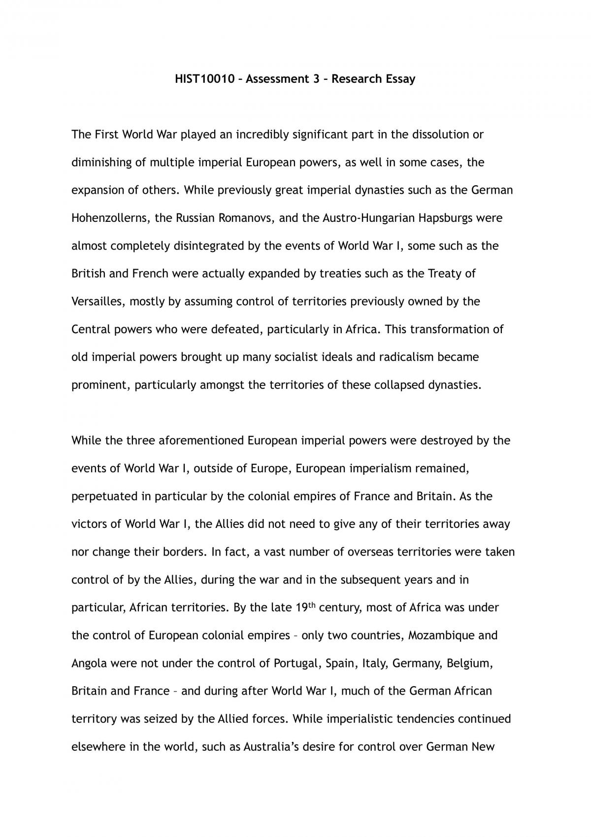 Final Research Essay - Page 1