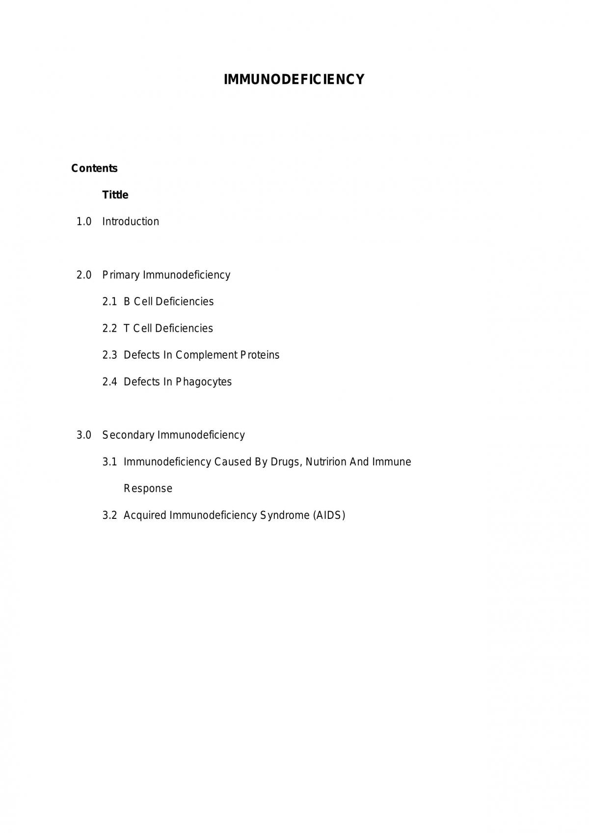 Immunodeficiency - Page 1