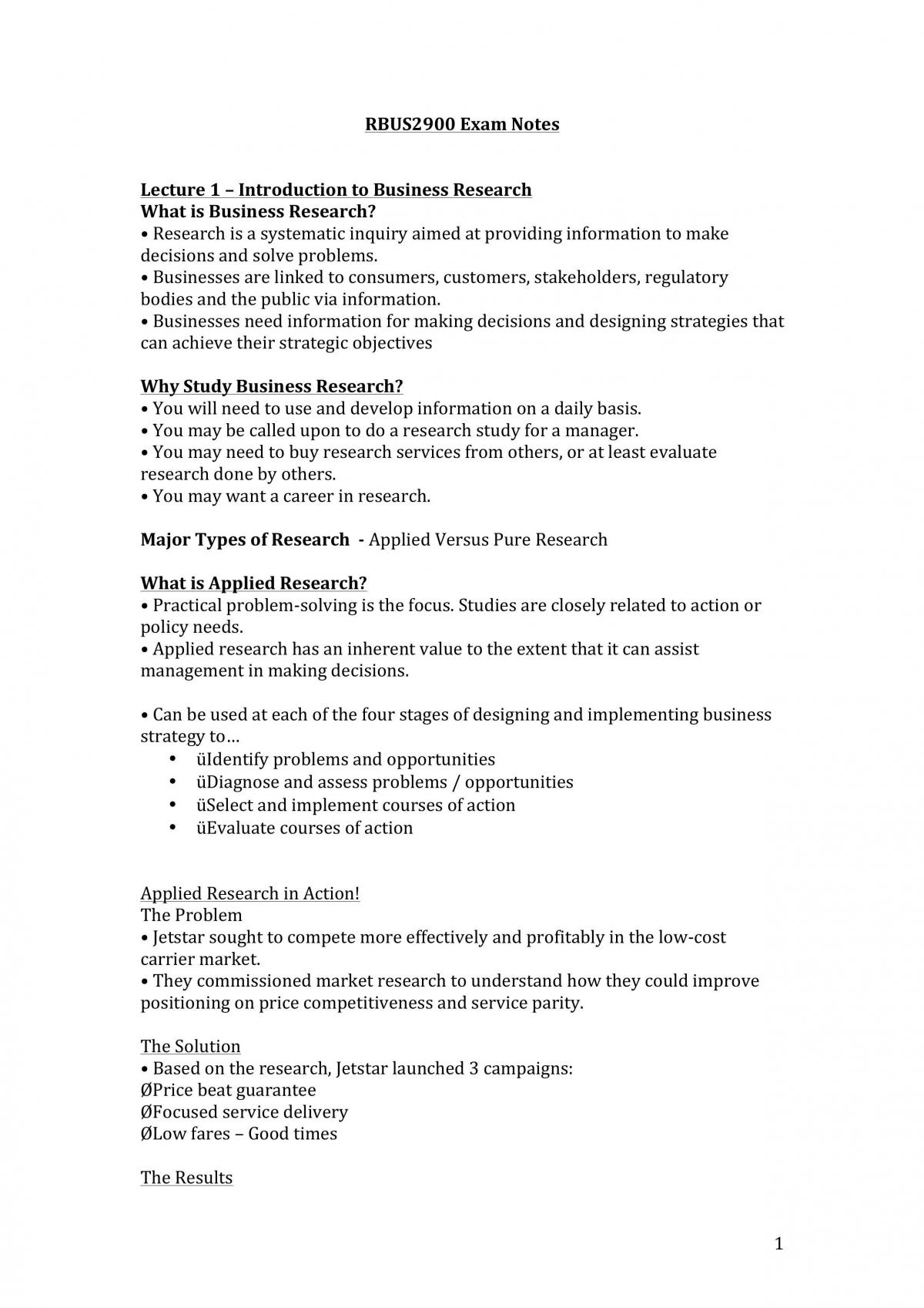 Final study Notes for RBUS - Page 1
