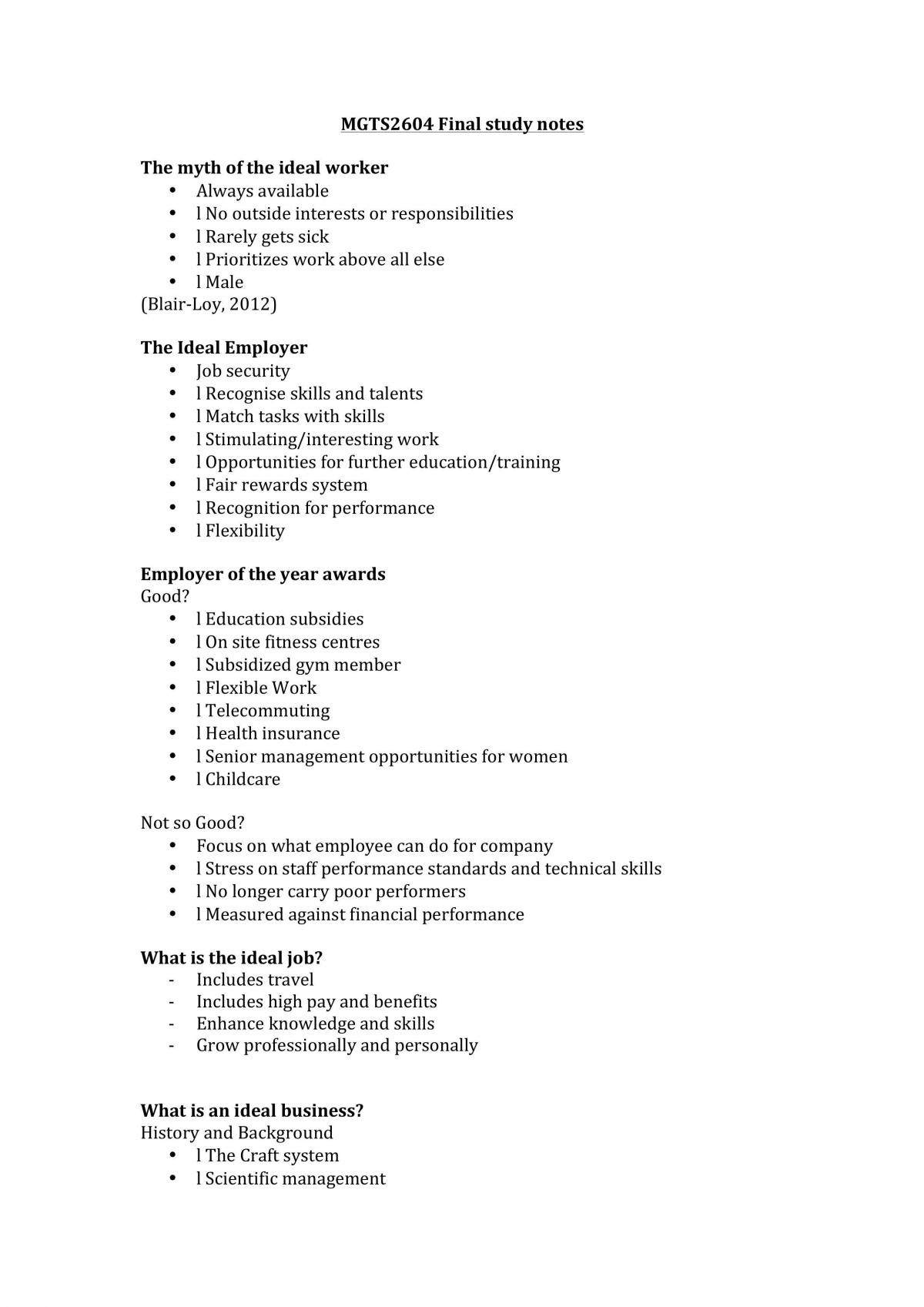 Final study notes - Page 1