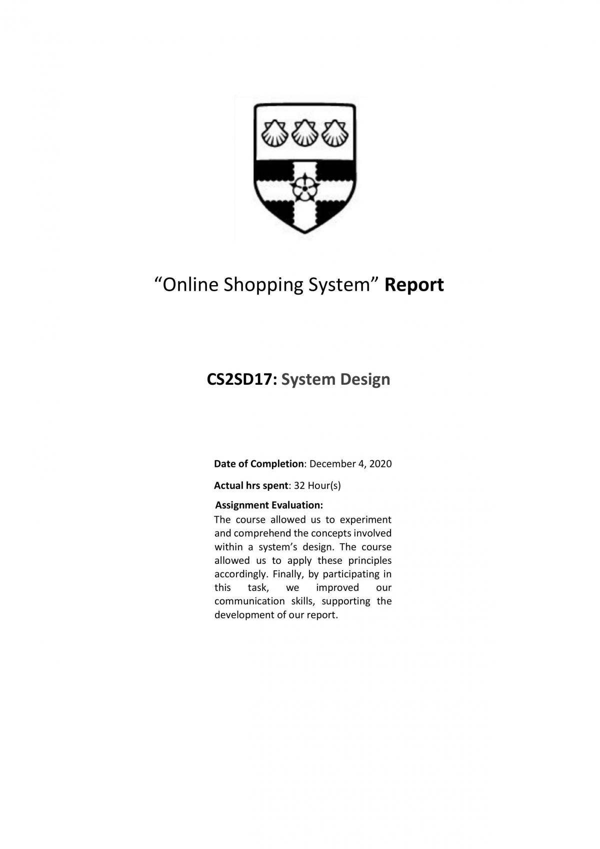 Online Streaming Service Report - Page 1