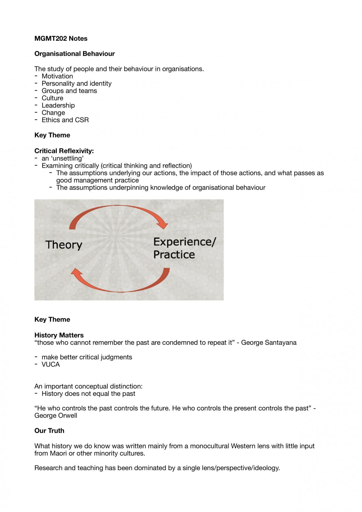 MGMT202 Notes - Page 1