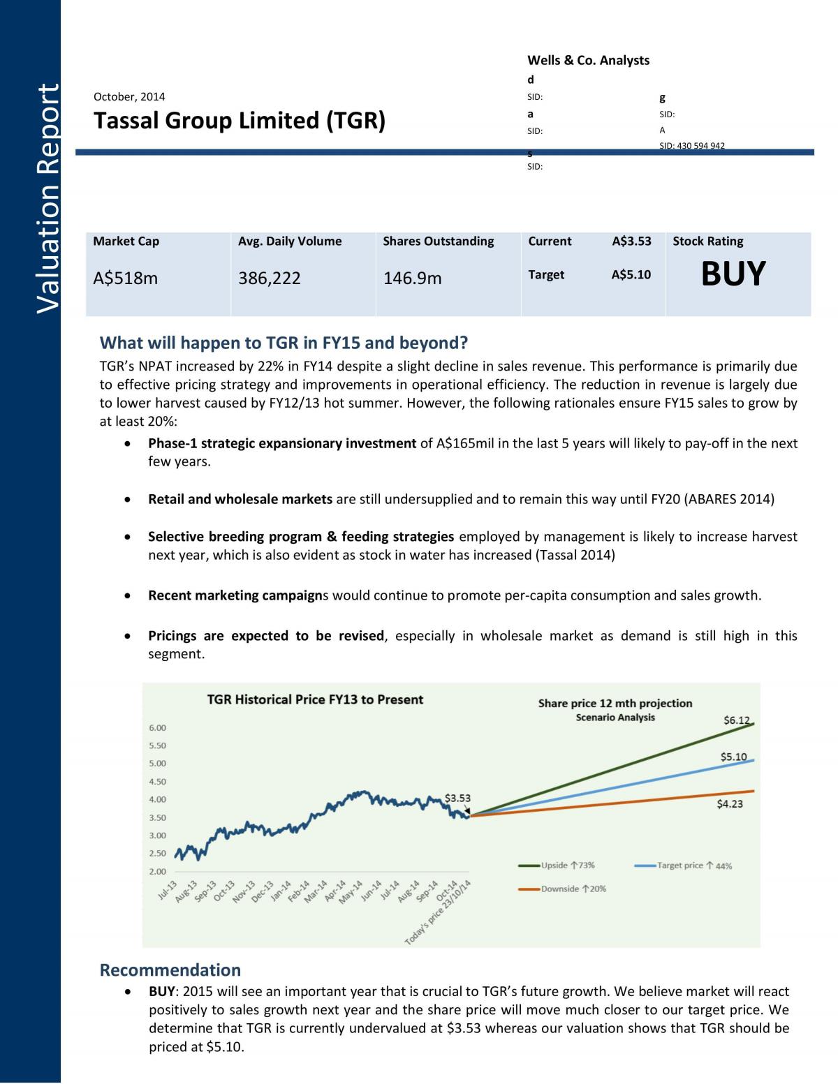 Valuation Assigment - Page 1