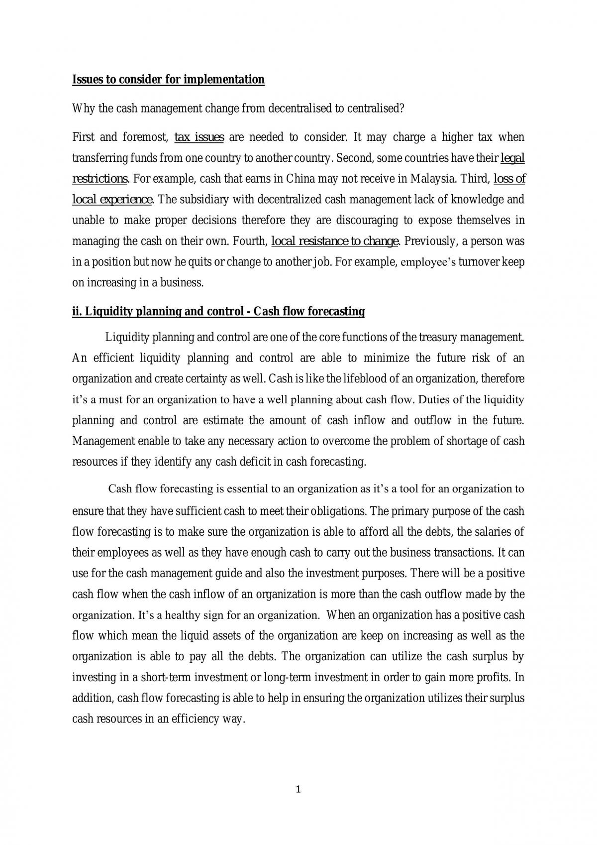 Centralised and Decentralised  management - Page 1
