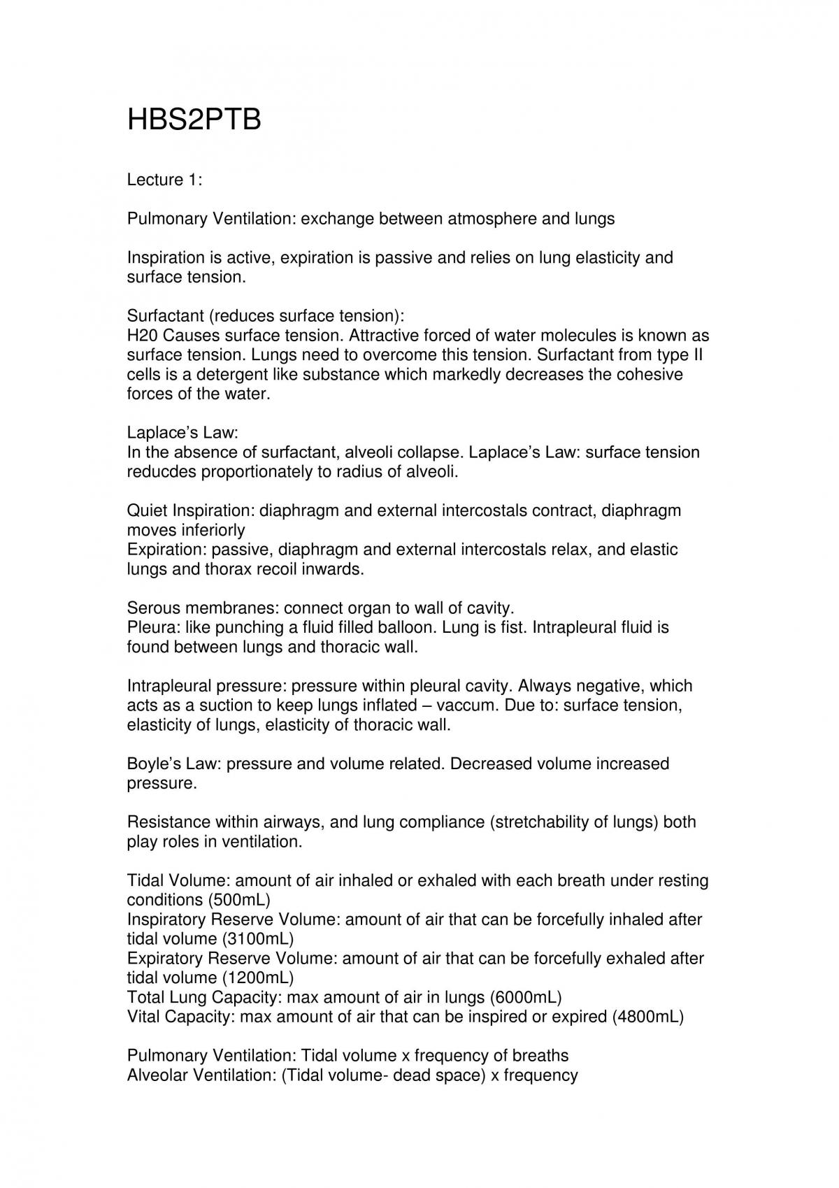 HBS2PTB Module 1 Summary - Page 1