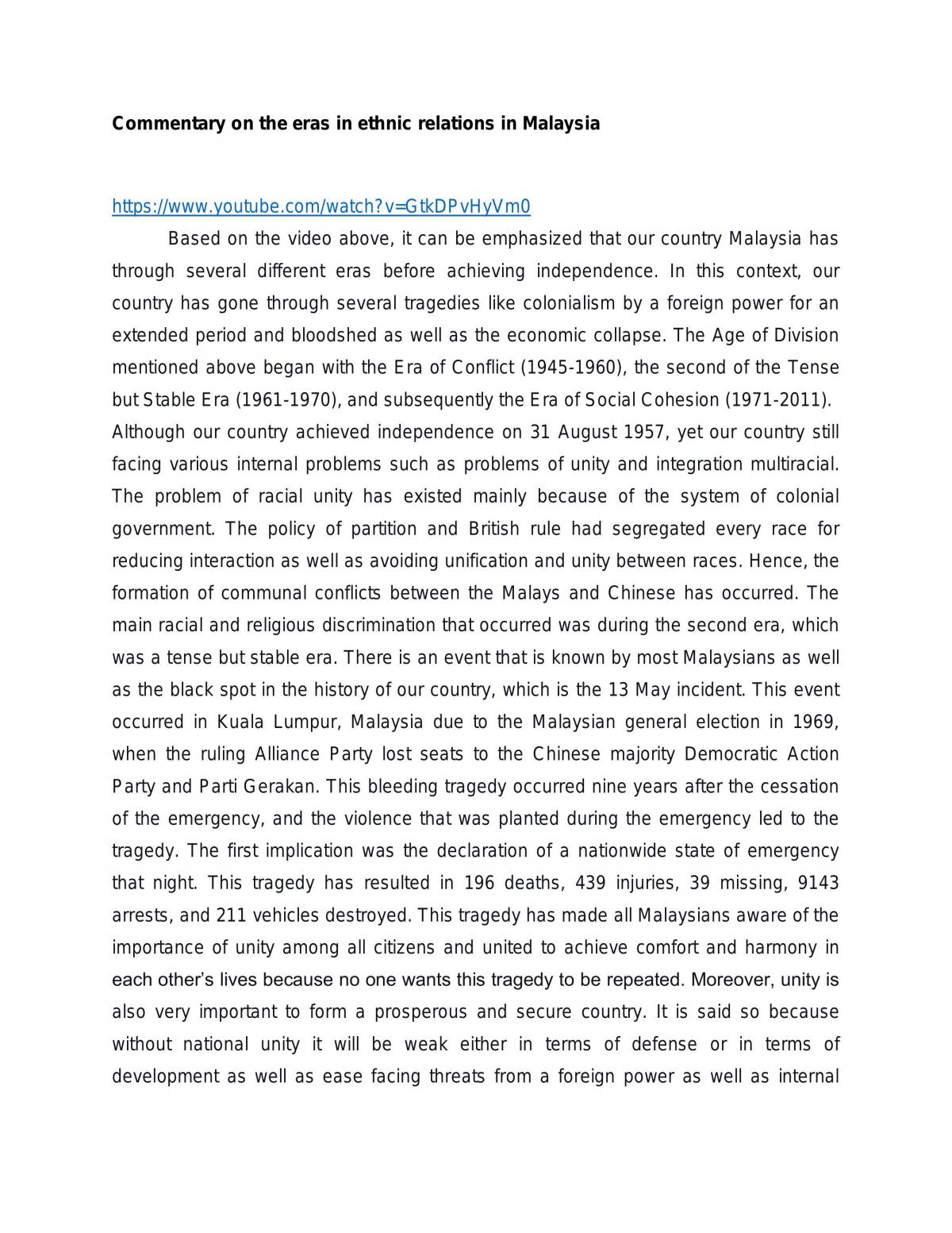 Multiracial in Malaysia - Page 1