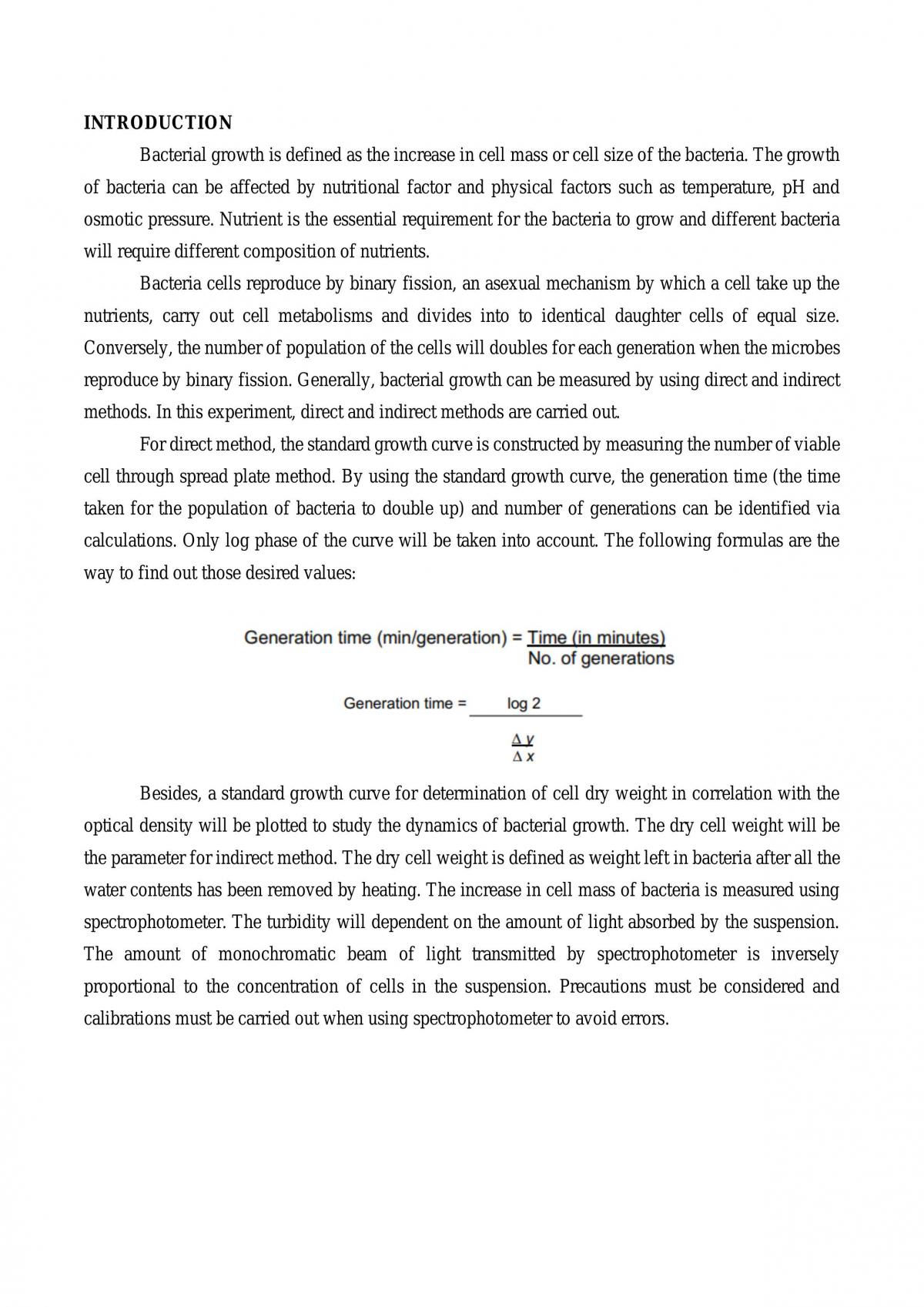 Bacteria Growth - Page 1