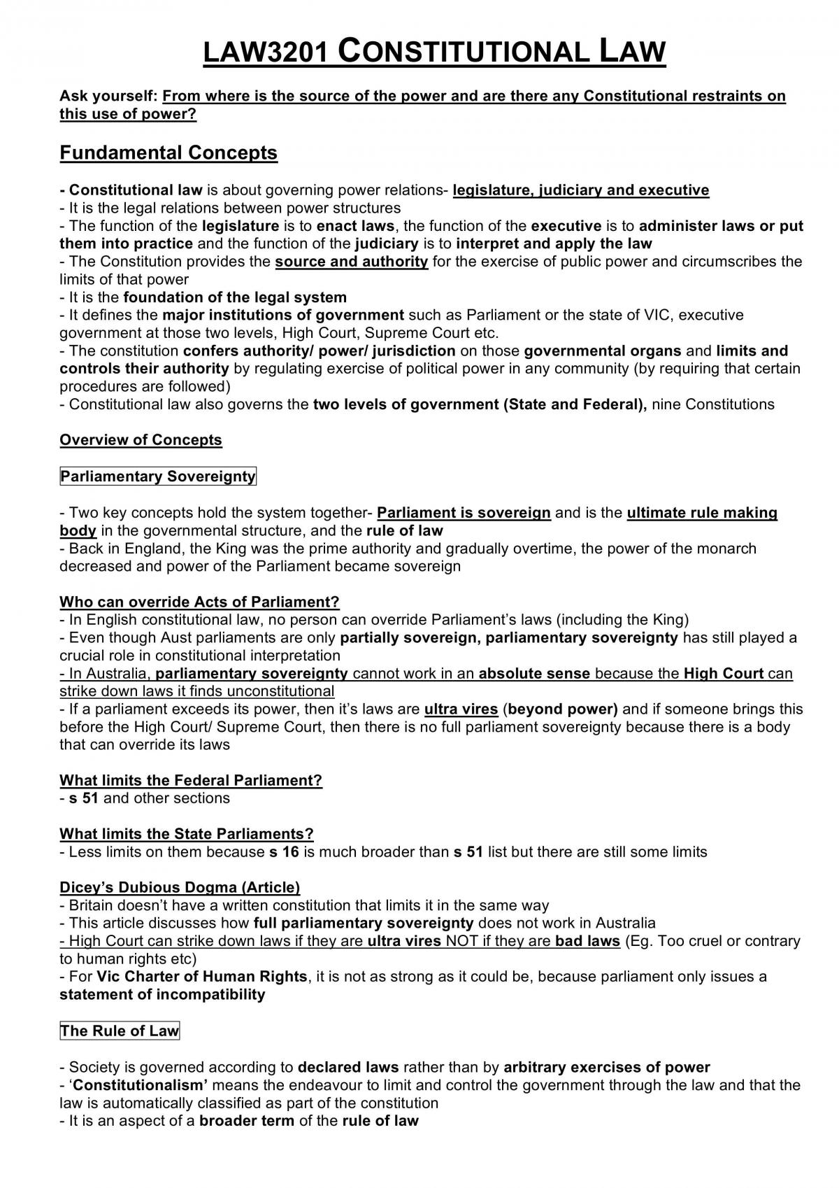 Constitutional Law - Page 1