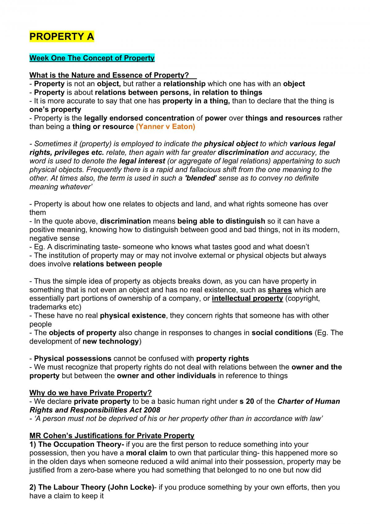 Property A - Page 1