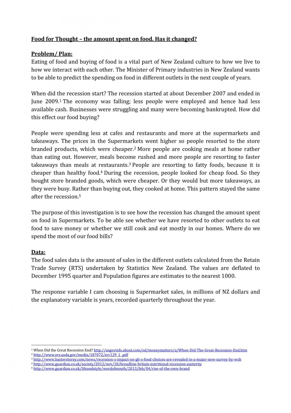 Food for Thought  - Page 1