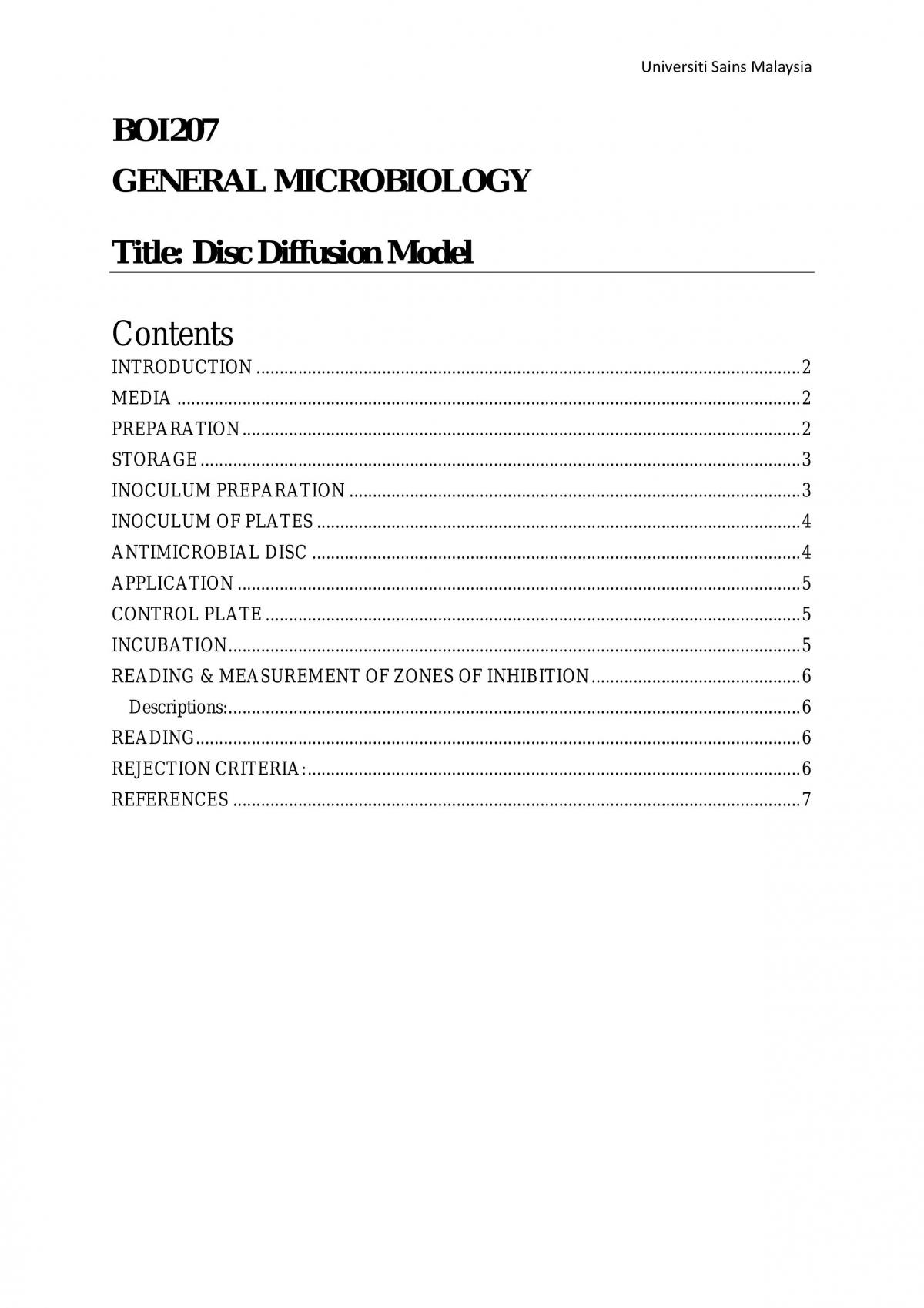 BOI207 Disc Diffusion Model - Page 1