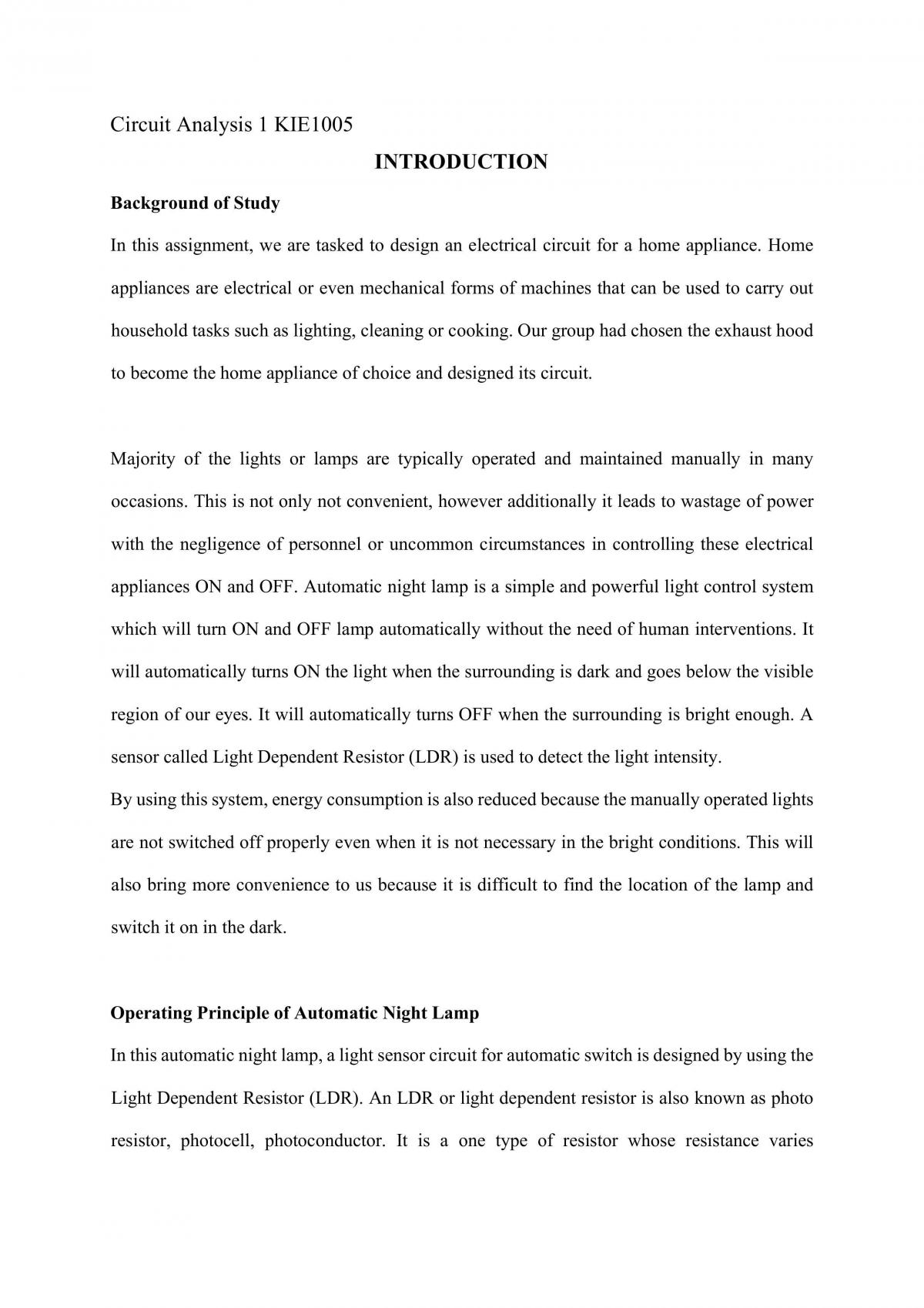 CA Assignment  - Page 1