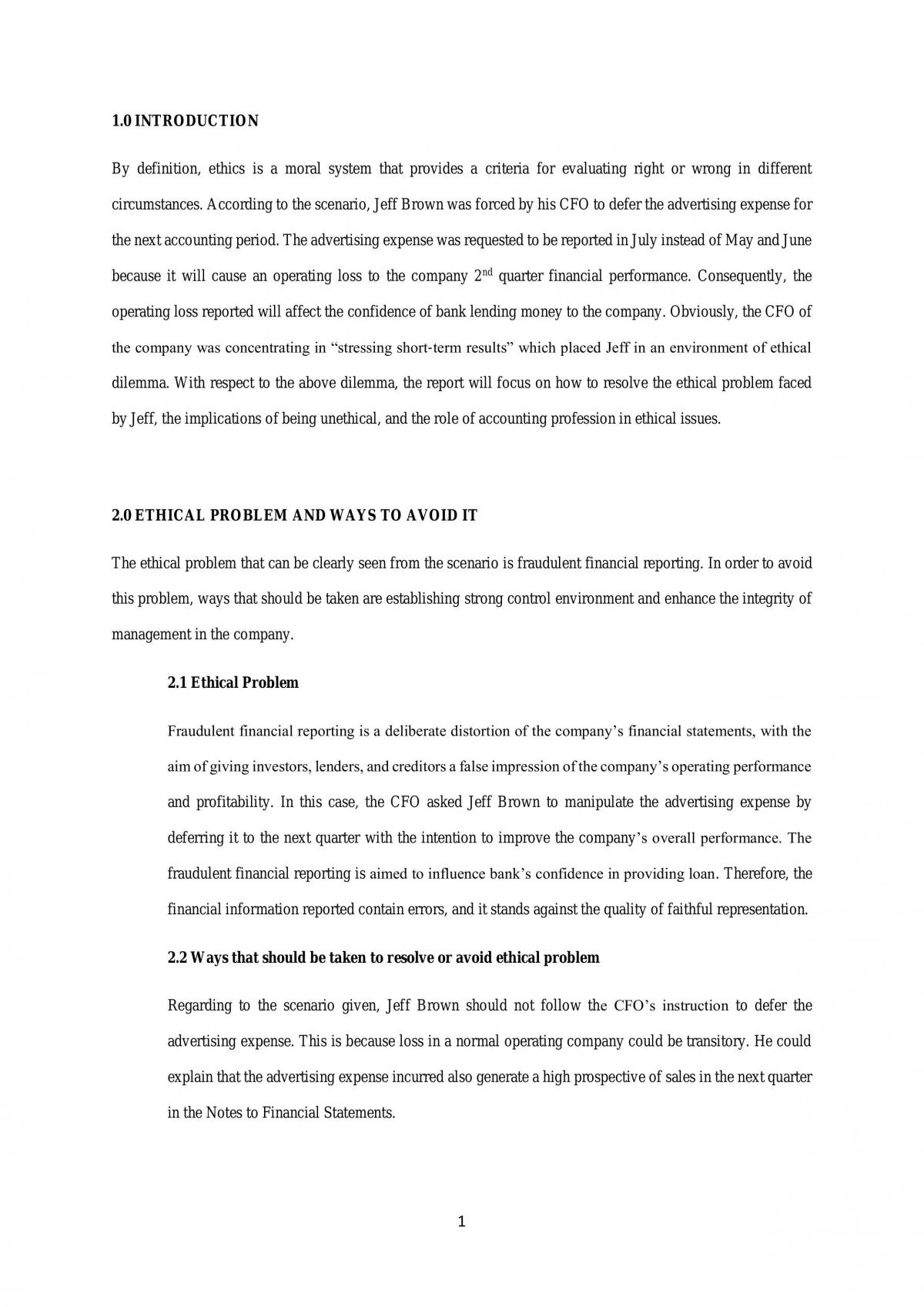 Code of Ethics - Page 1