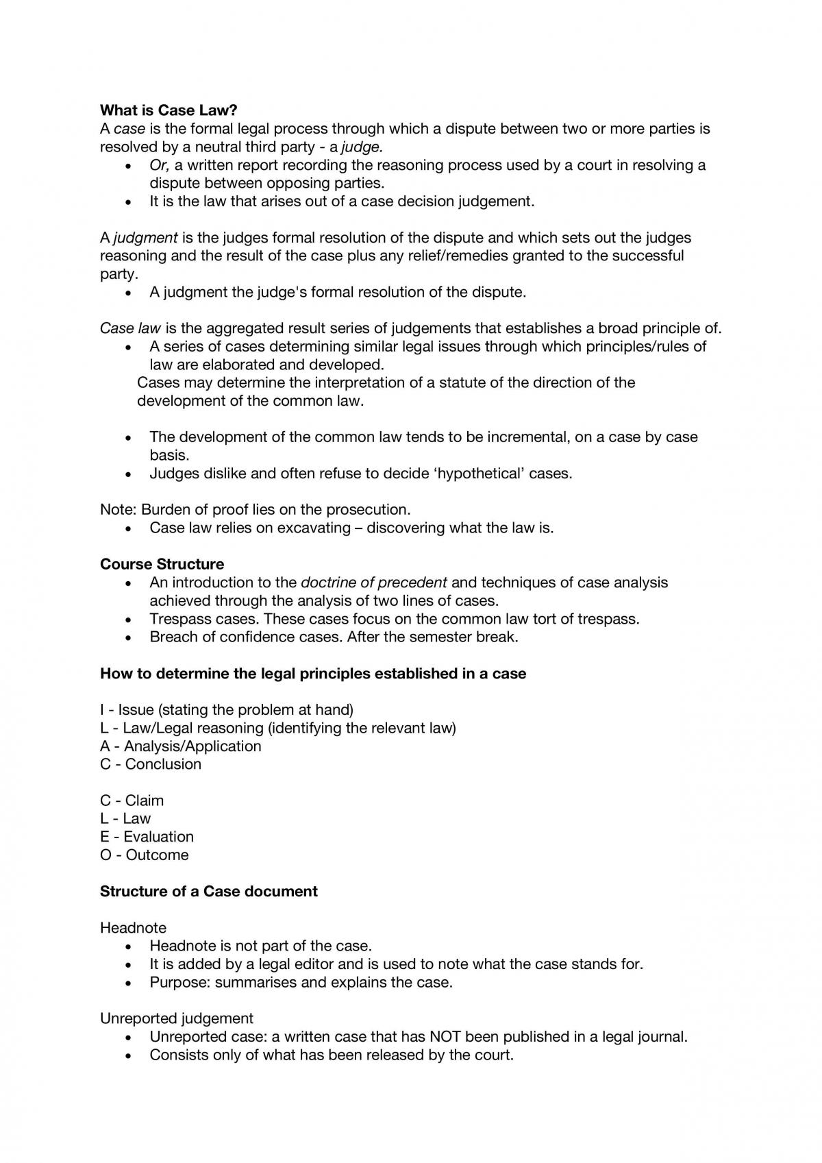LAWS122 Complete Lecture Notes - Page 1