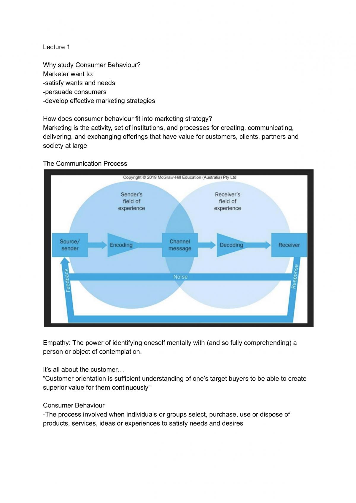 Consumer Behaviour - Page 1