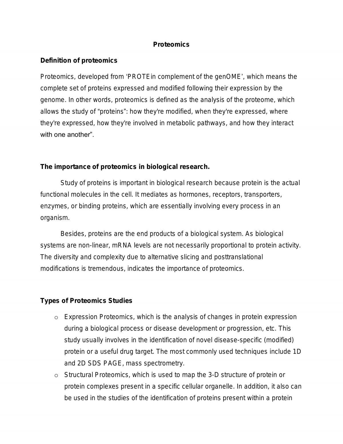 Proteomics - Page 1