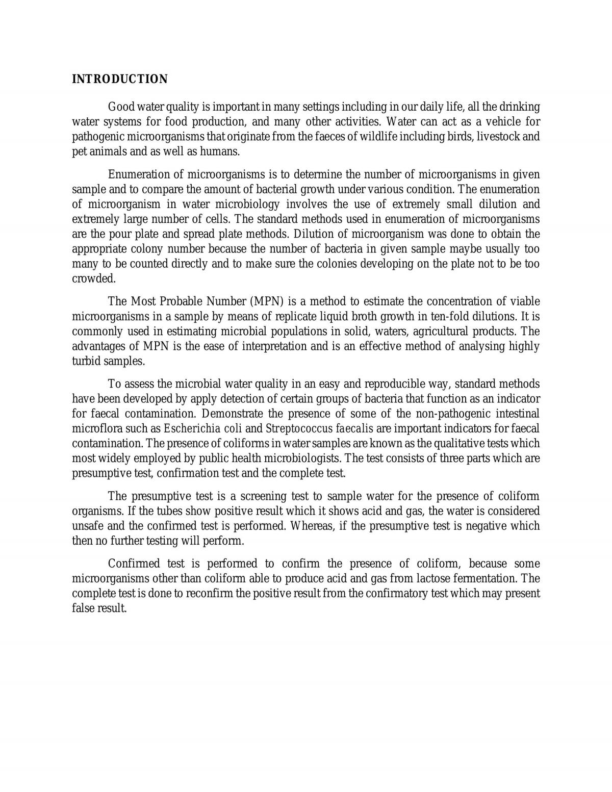Microbial Loading of Bacteria - Page 1