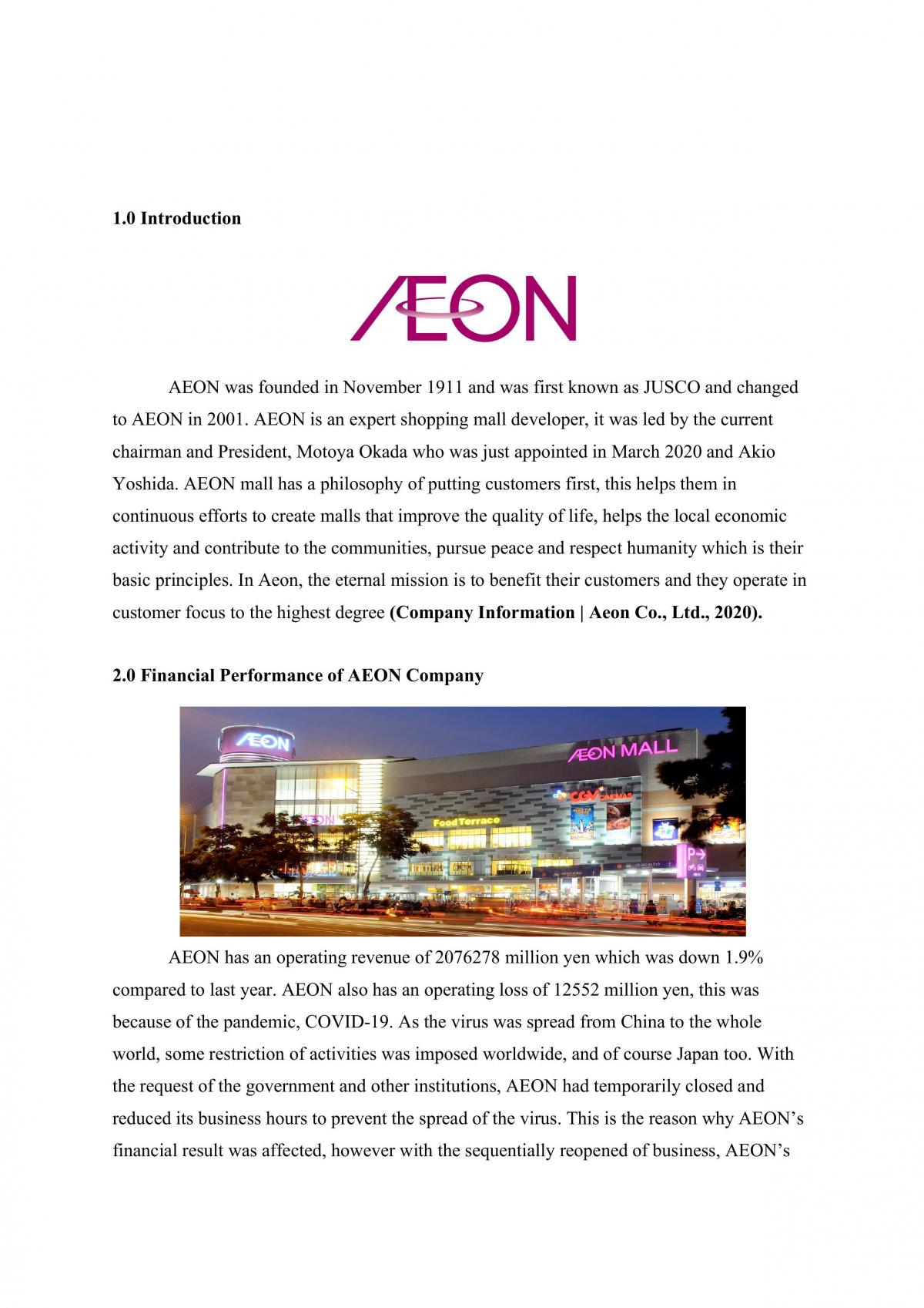 AEON case study - Page 1